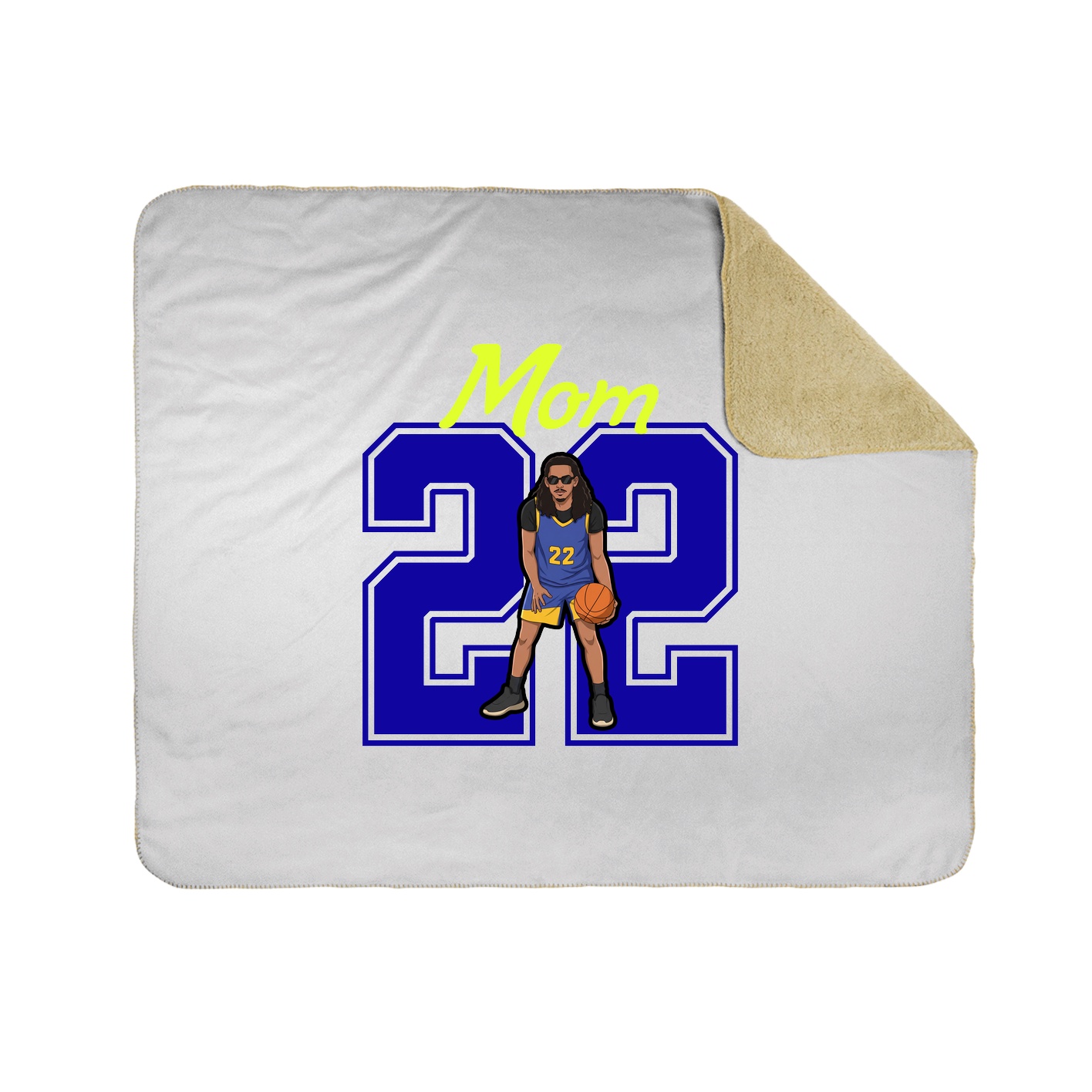 Throw Blanket — Mothers Day Shirsey in White