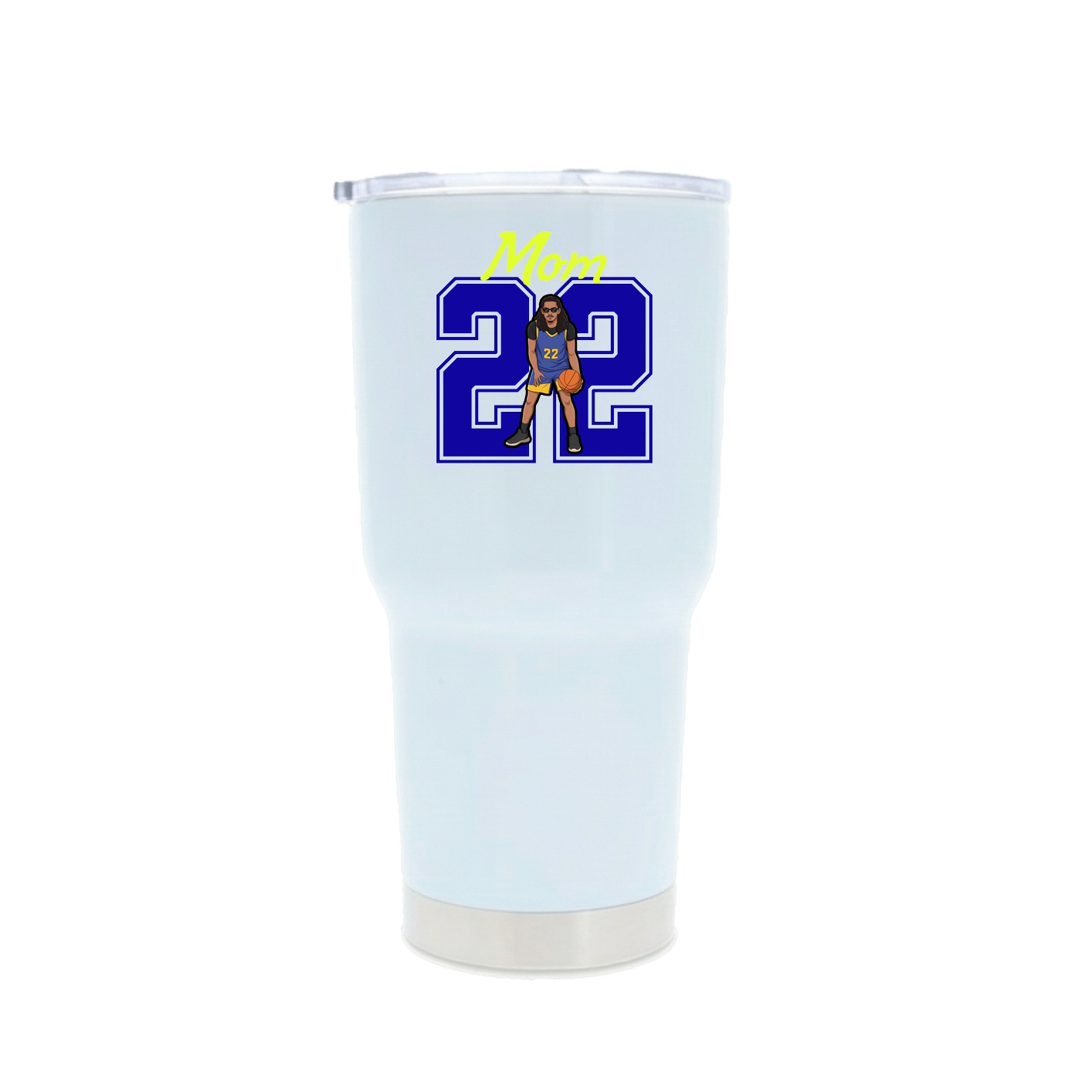 30oz Stainless Steel Tumbler — Mothers Day Shirsey in White