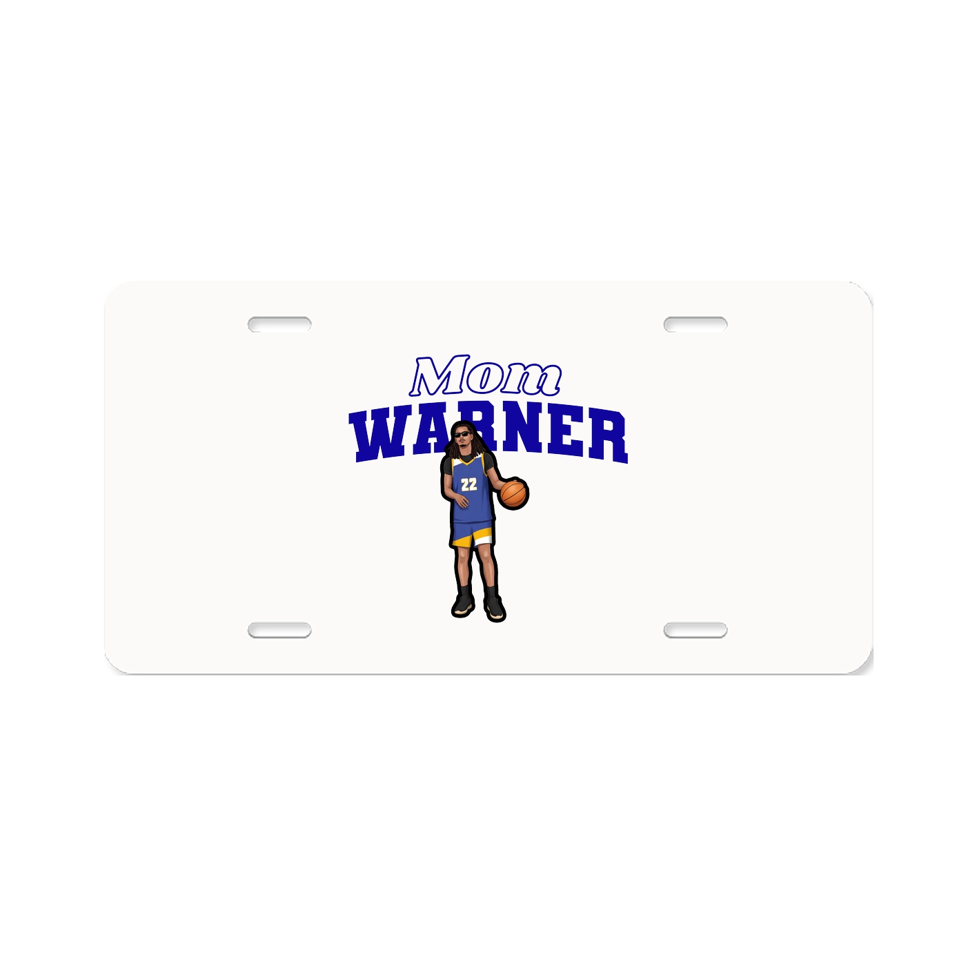 License Plate — Mothers Day Block in Classic