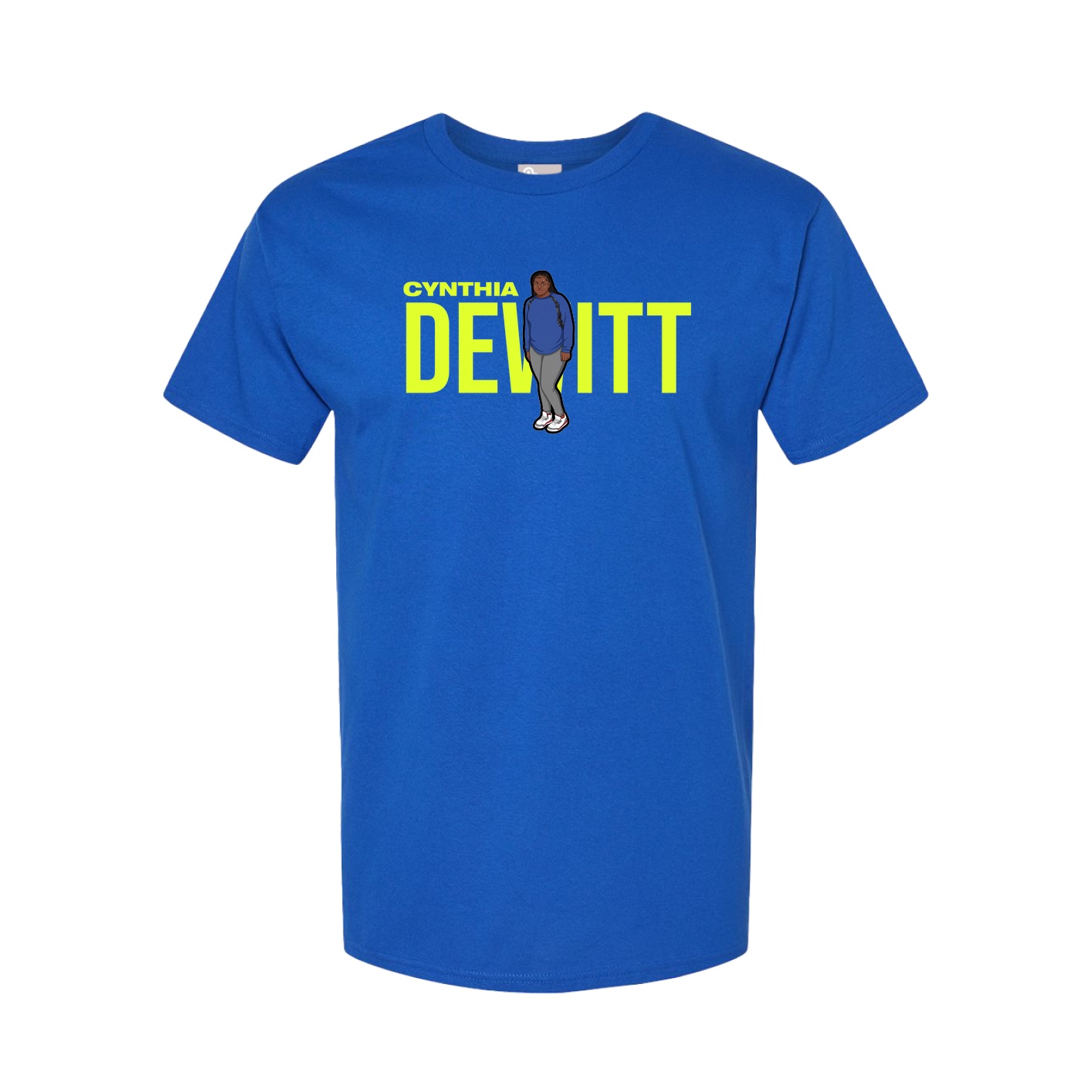 Tee — Player Name in Royal