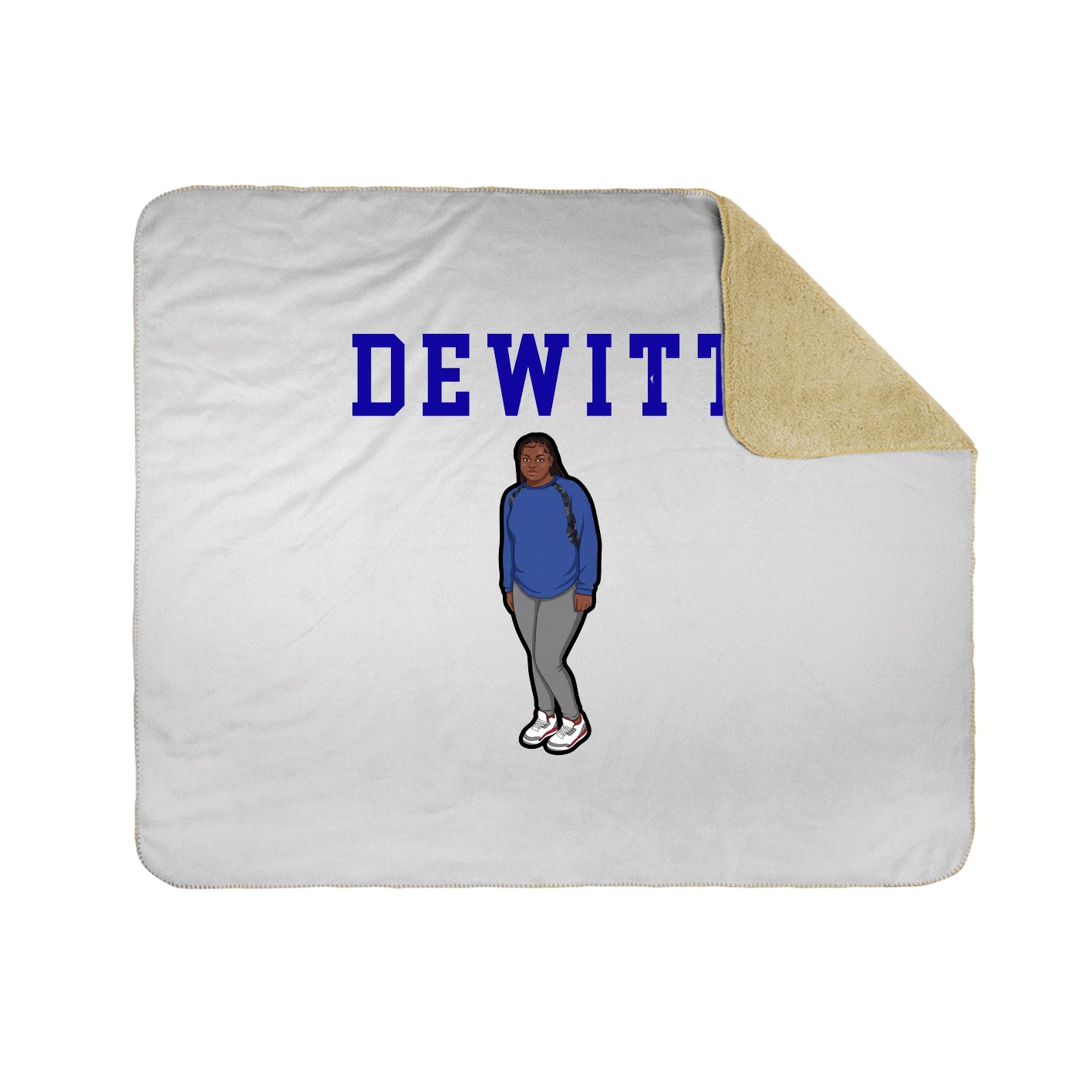 Throw Blanket — Shirsey in White