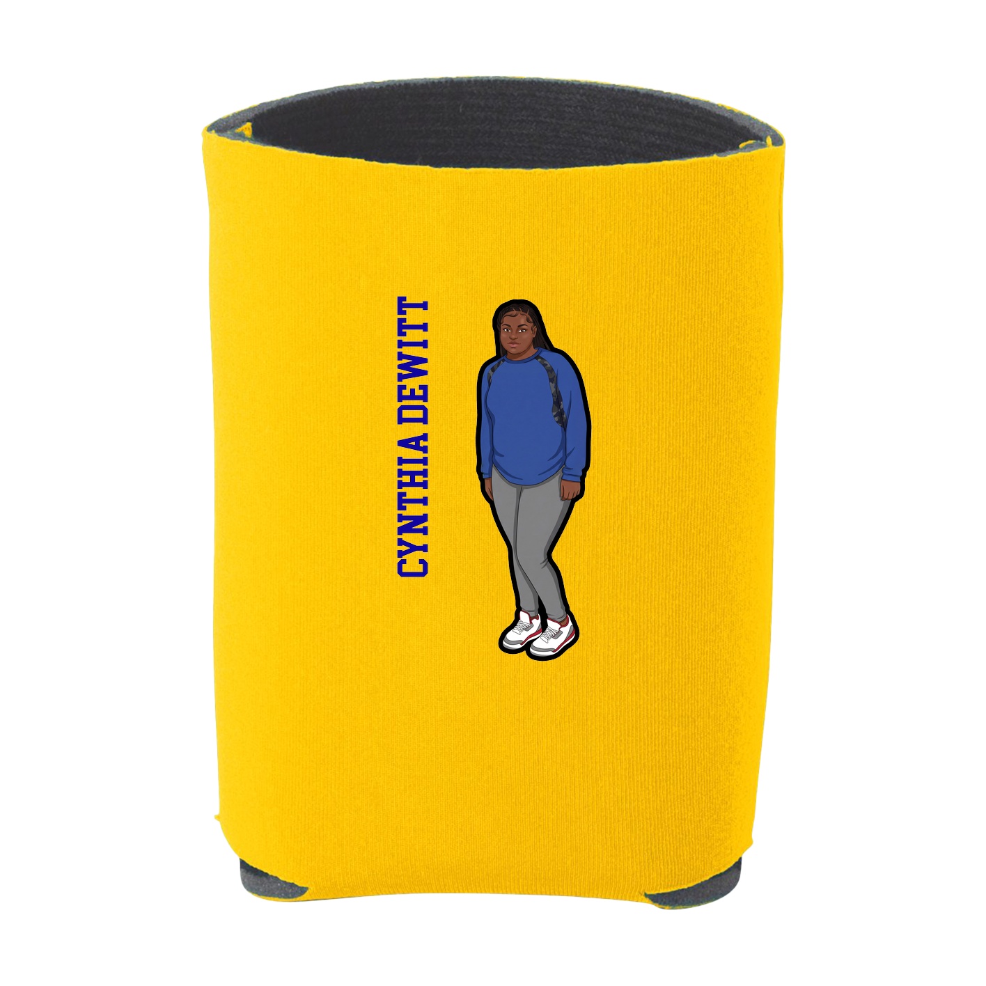 Can Holder — Name Vertical in Yellow