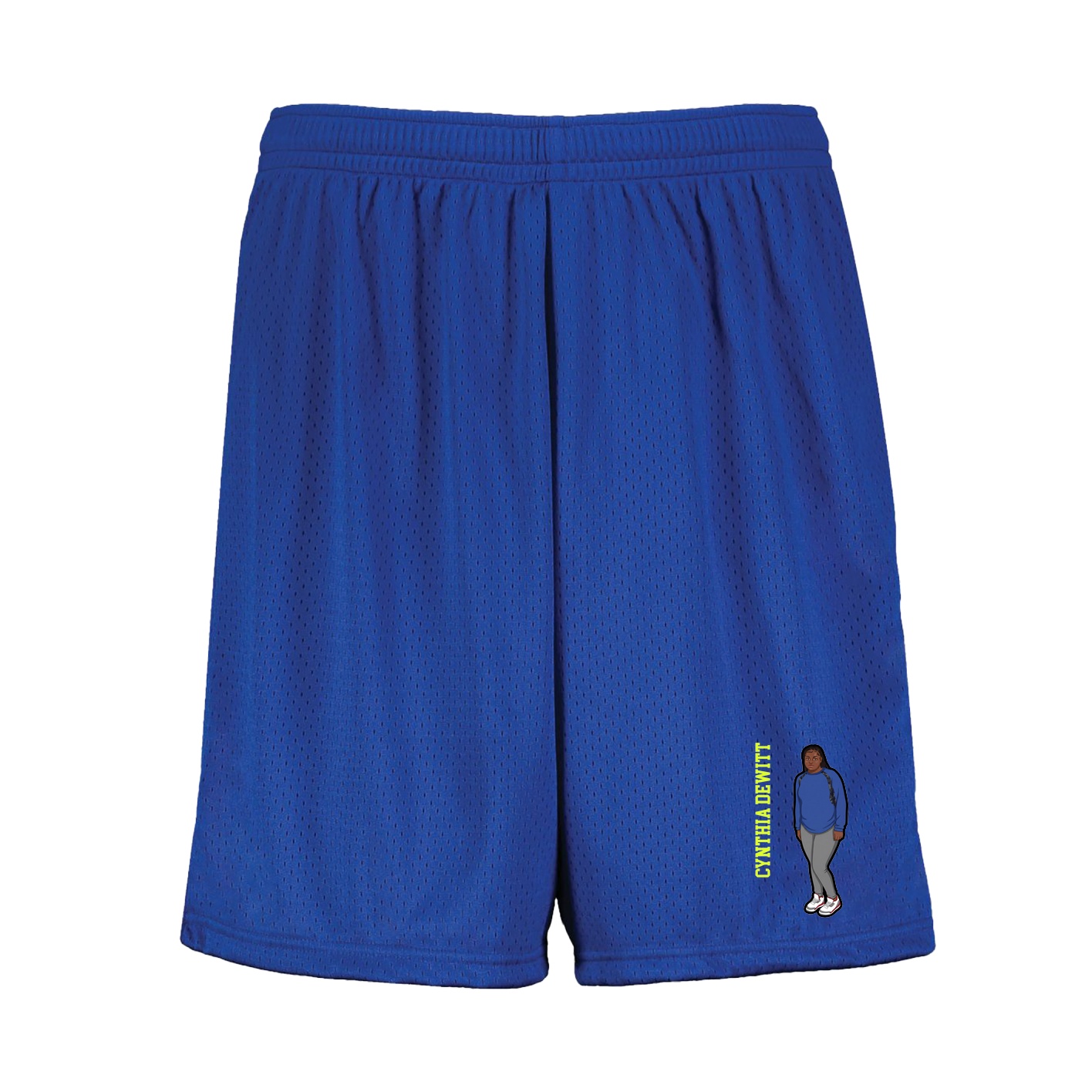 Shorts — Name Vertical in Royal