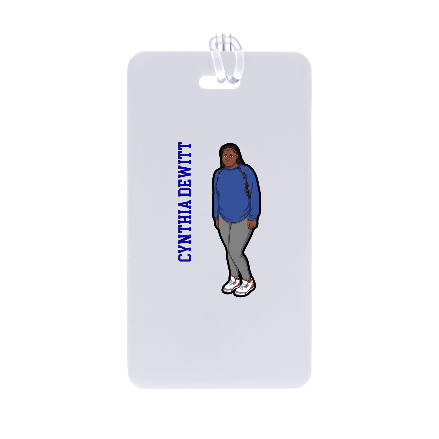 Bag Tag — Name Vertical in Classic