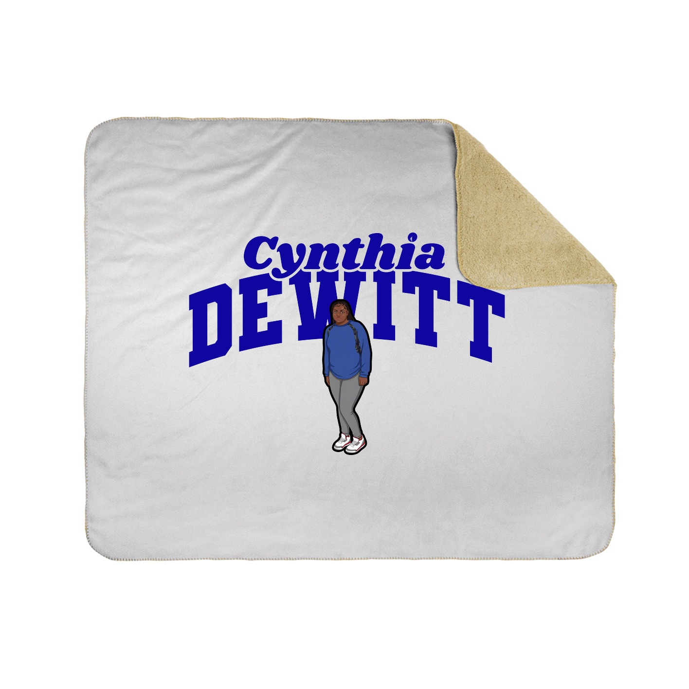 Throw Blanket — Signature Arch in White