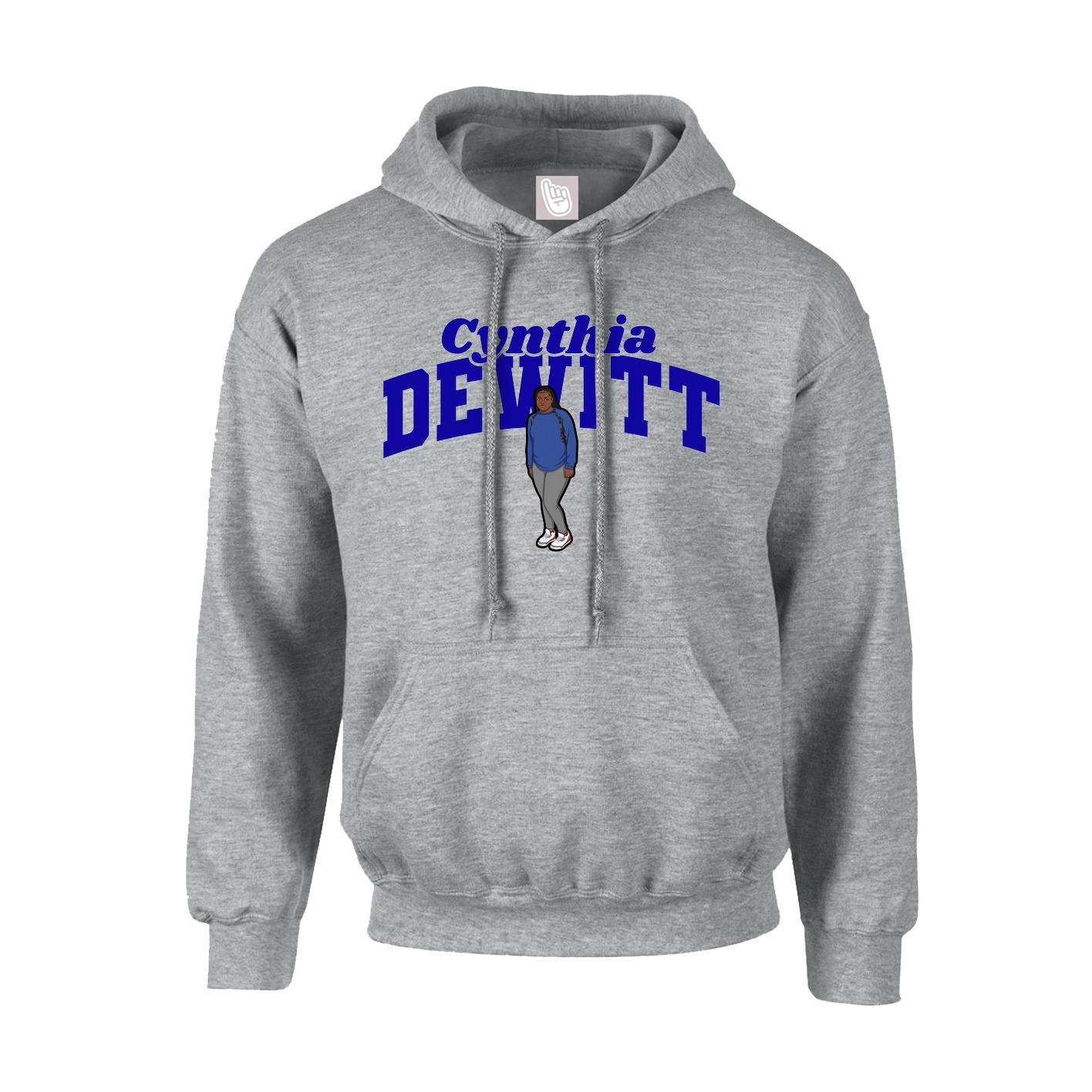 Youth Hoodie — Signature Arch in Grey