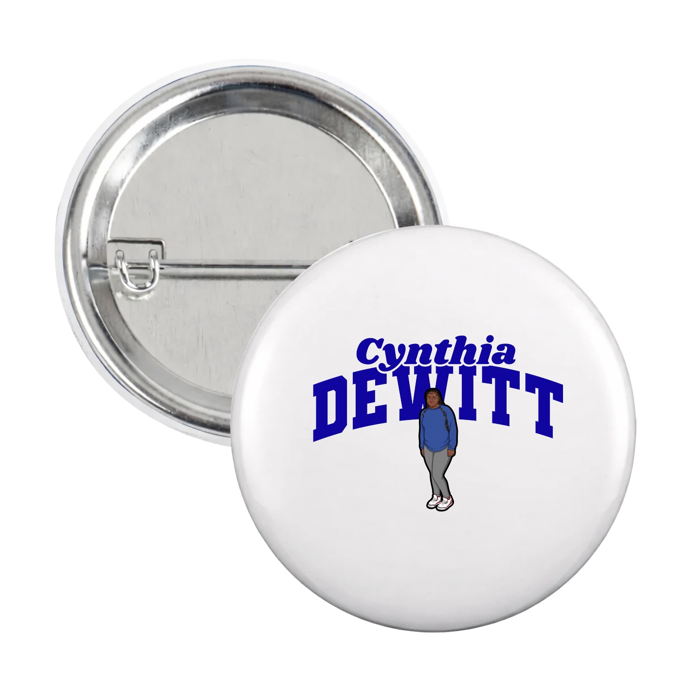 Game Day Button — Signature Arch in White