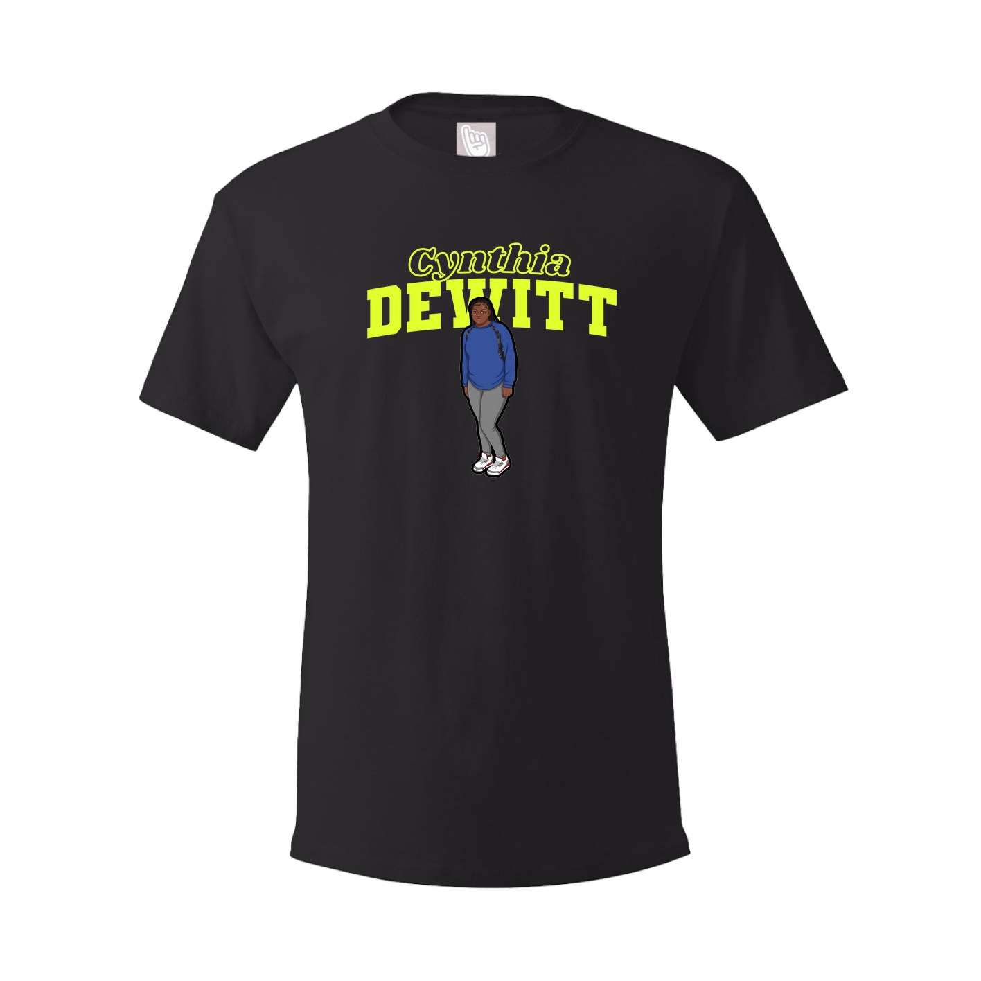 Youth Tee — Name Arch in Black