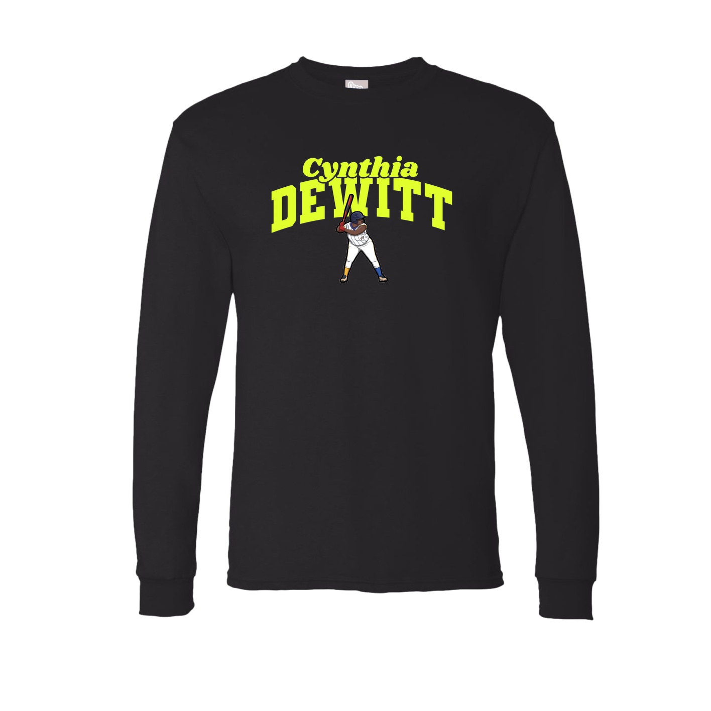 Long Sleeve Tee — Signature Arch in Black