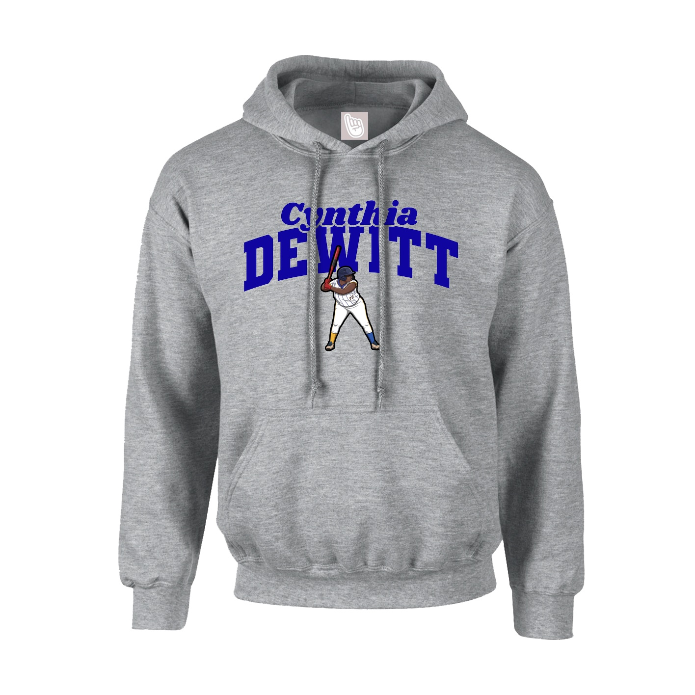 Youth Hoodie — Signature Arch in Grey