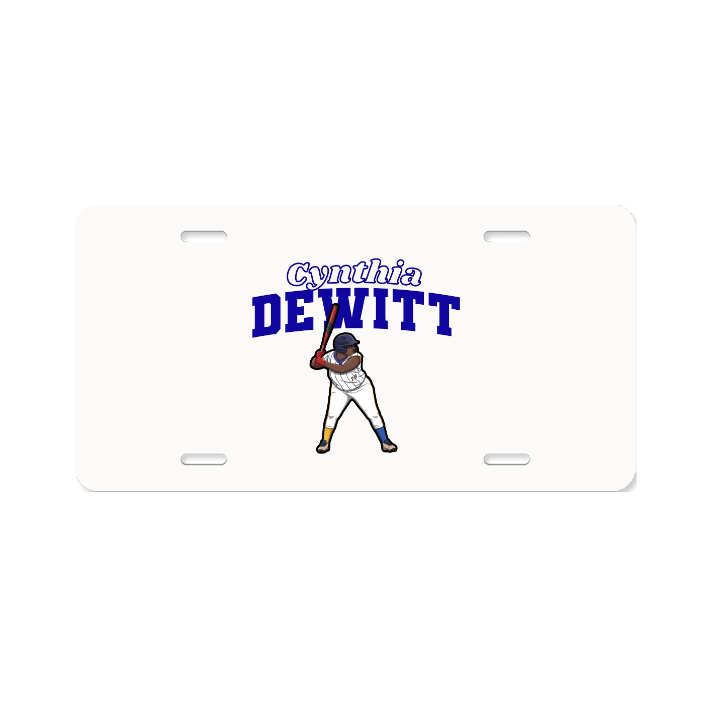License Plate — Name Arch in Classic