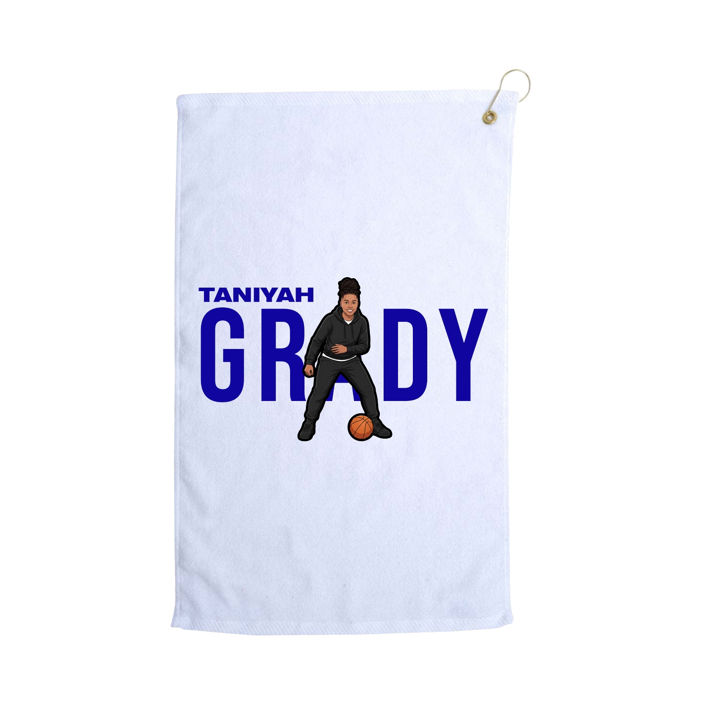 Golf Towel — Player Name in White