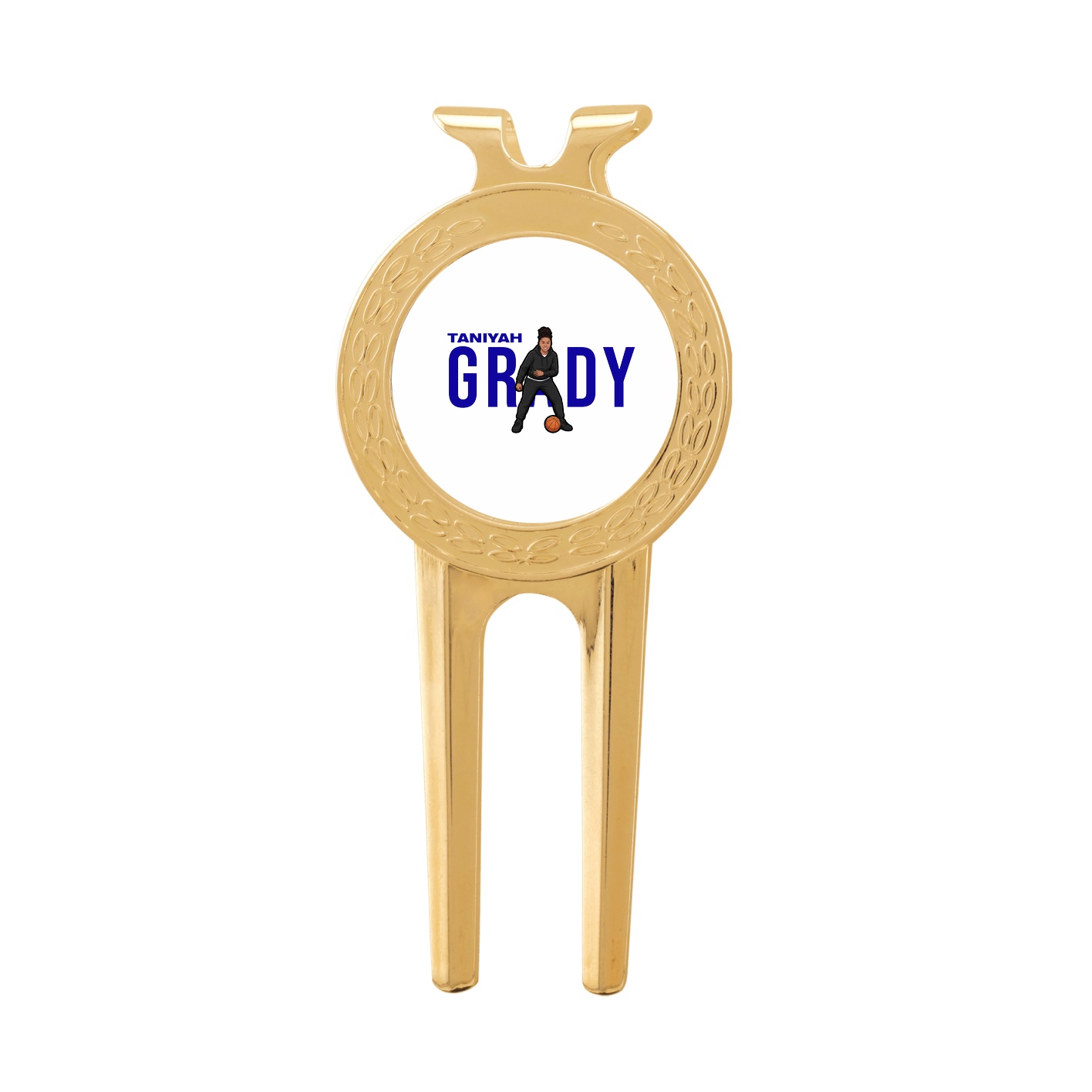 Divot Tool with Ball Marker — Player Name in Classic