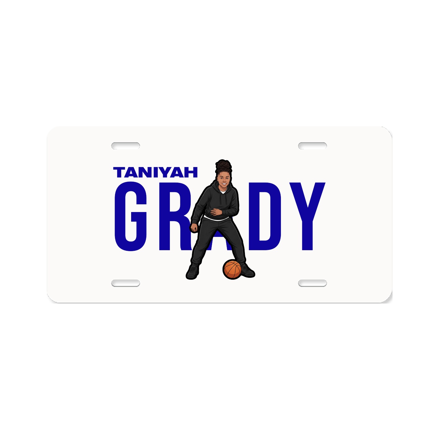 License Plate — Player Name in Classic