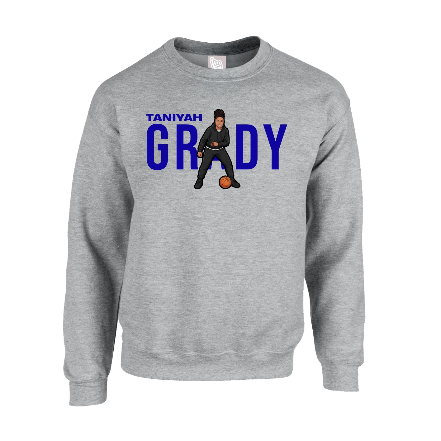 Fleece Crew — Player Name in Grey