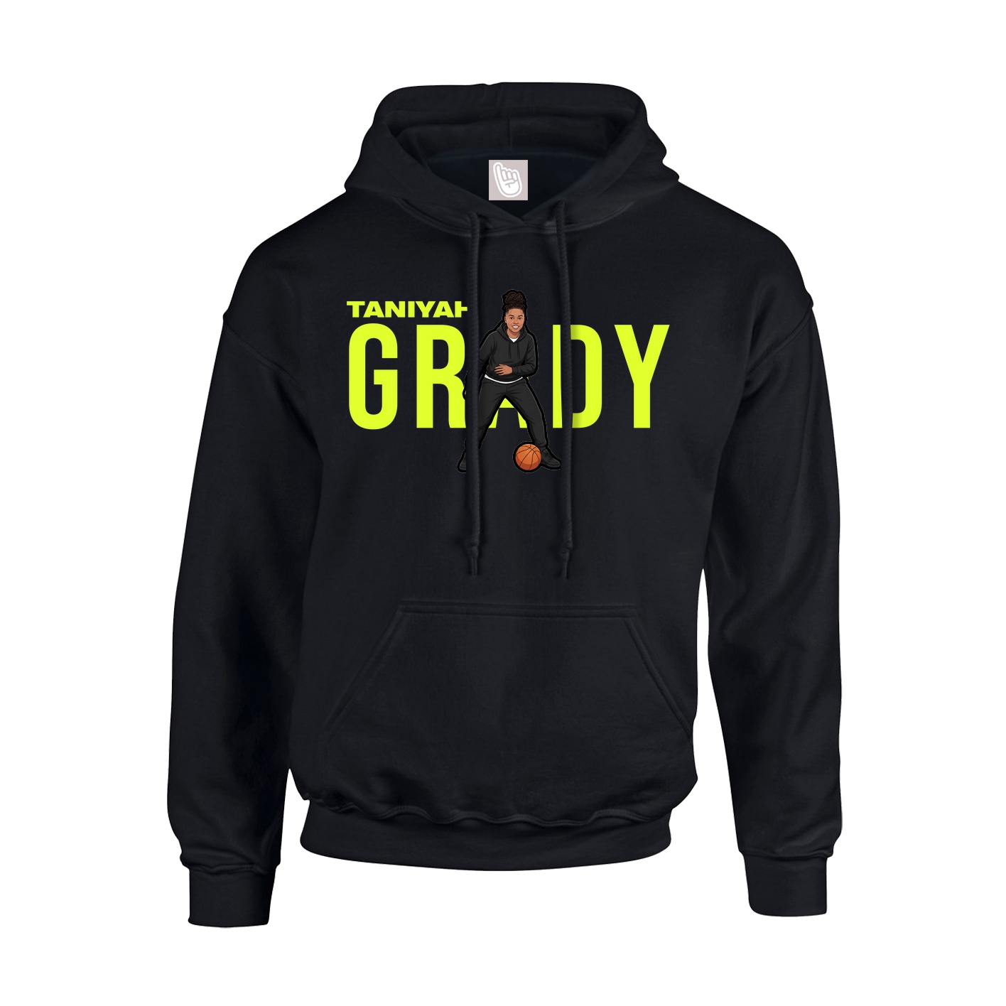 Youth Hoodie — Player Name in Black