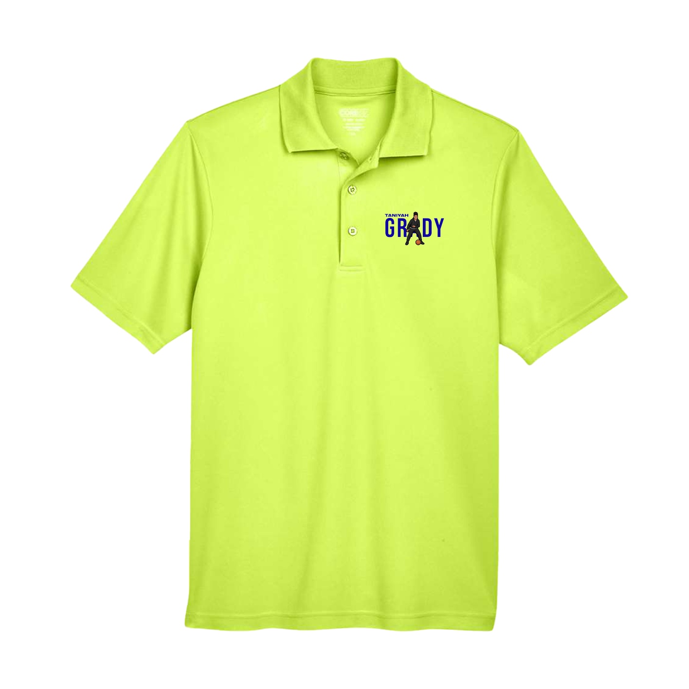 Performance Polo — Player Name in Yellow