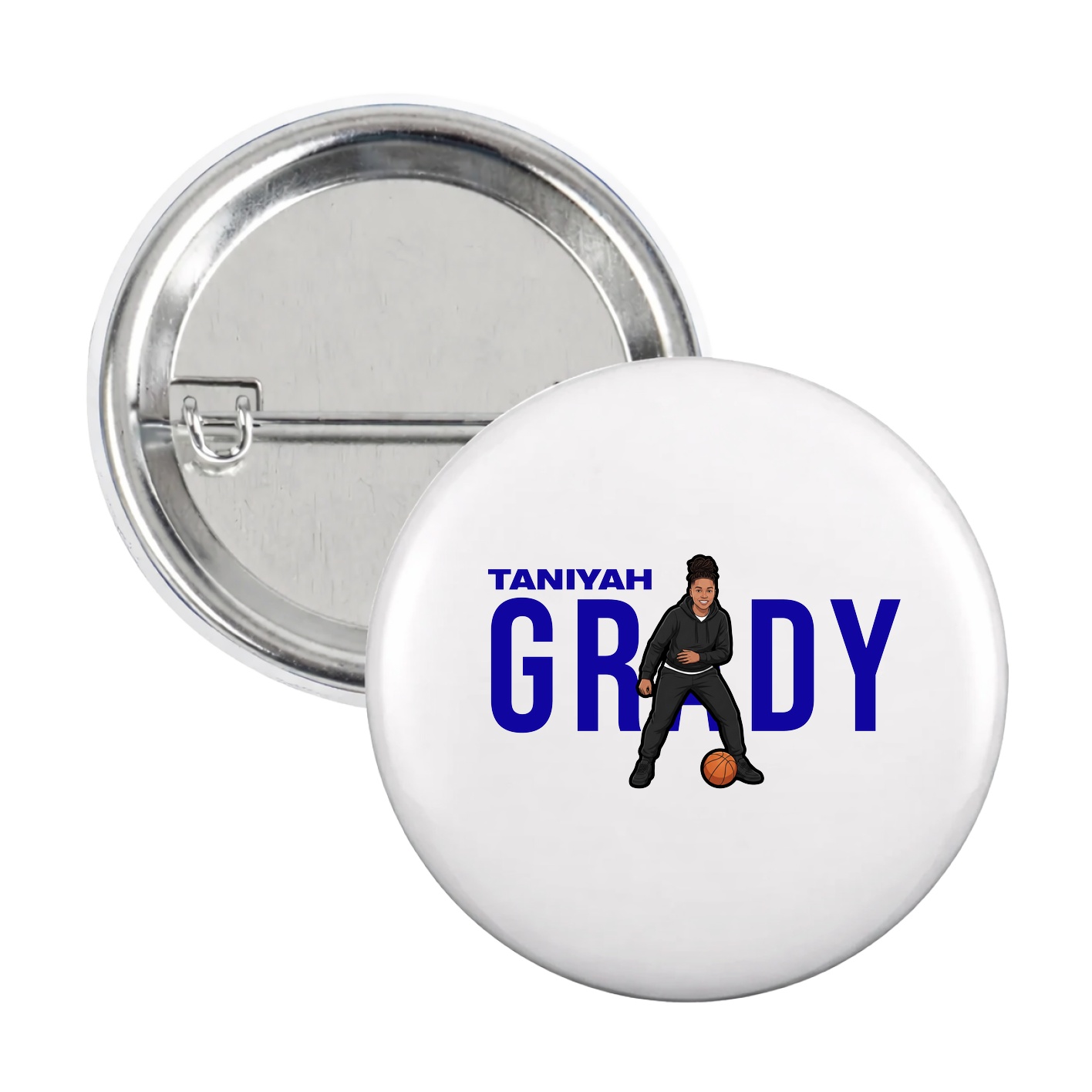 Game Day Button — Player Name in White