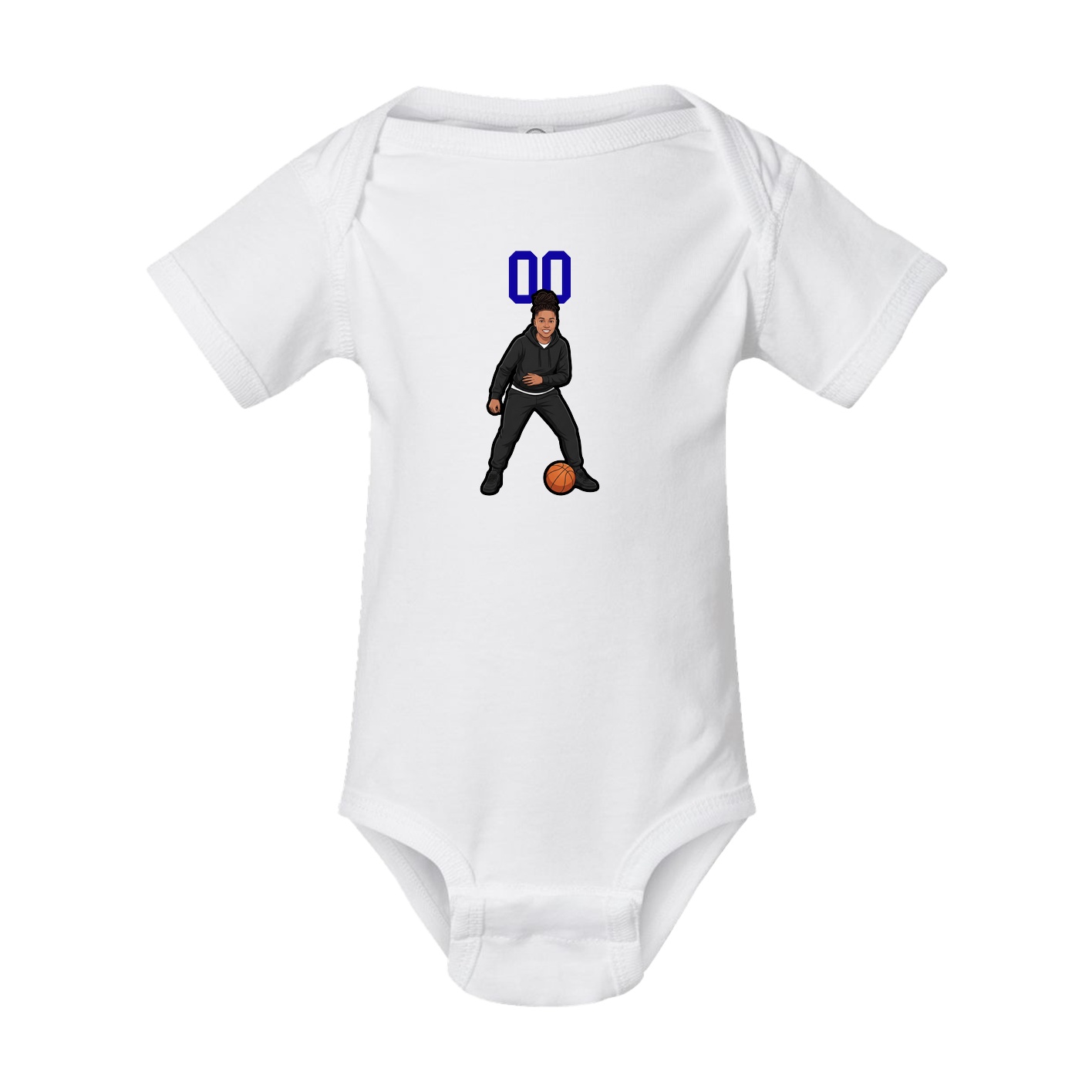 Baby Onesie — Number Top in White