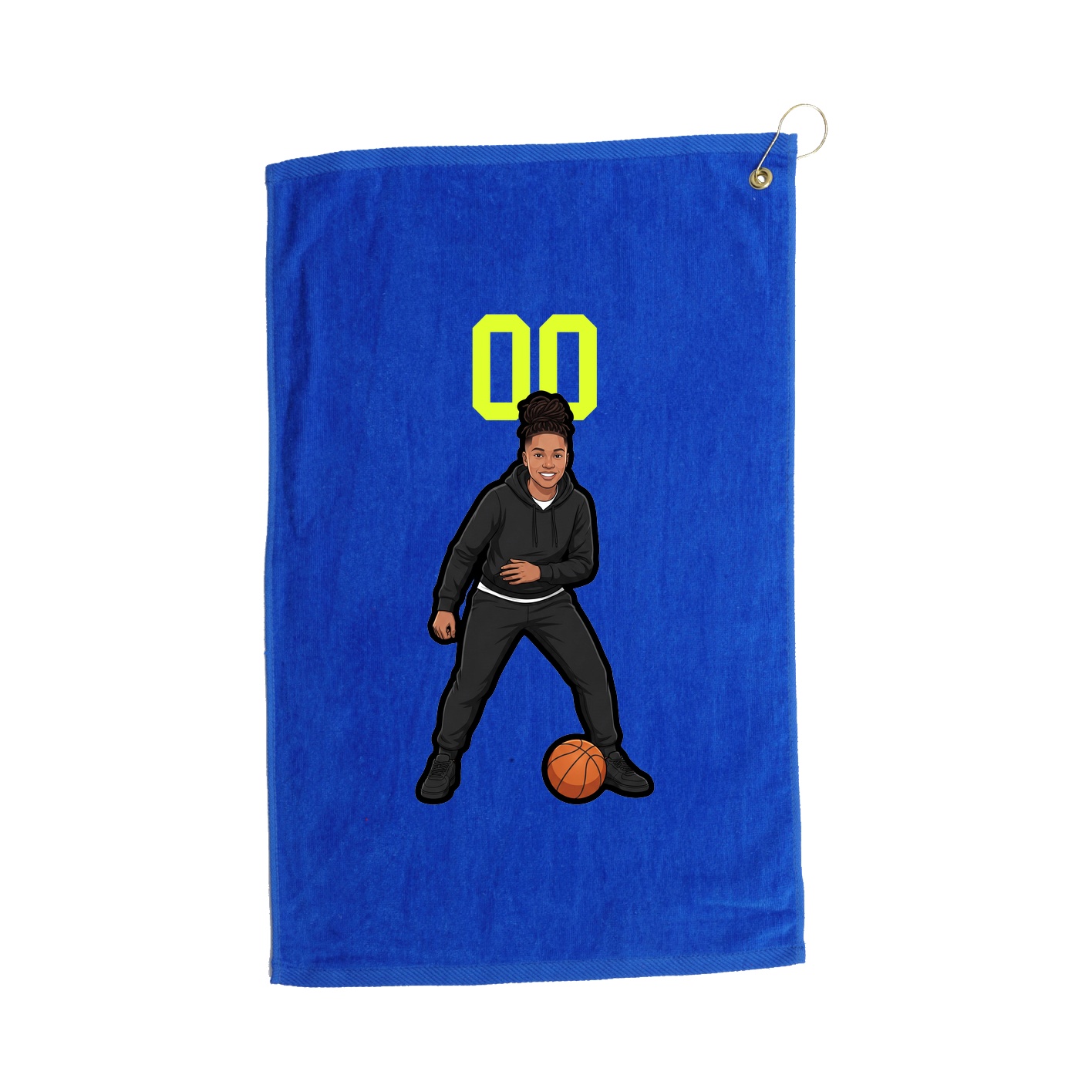 Golf Towel — Number Top in Royal