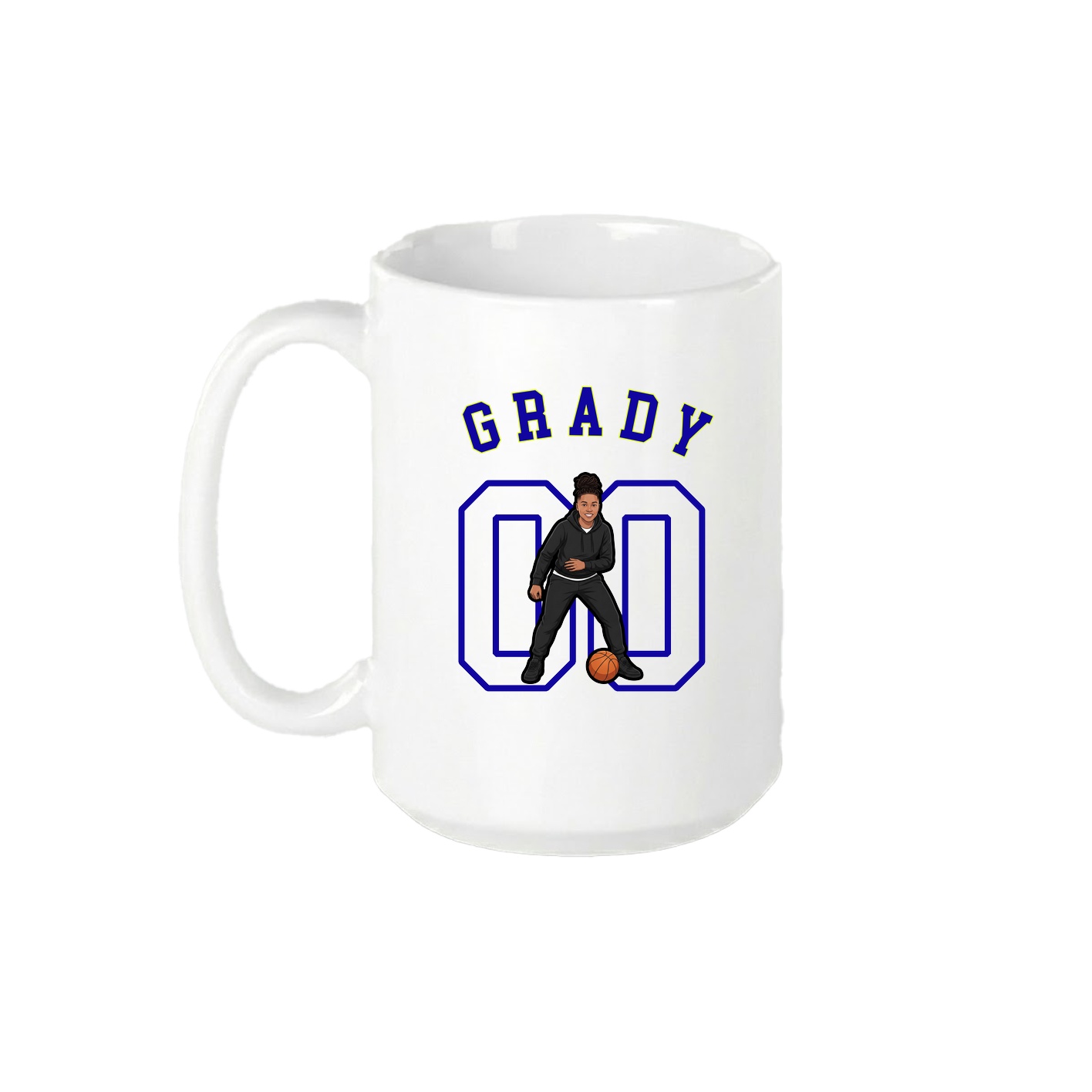 15oz Coffee Mug — Shirsey Arch in White
