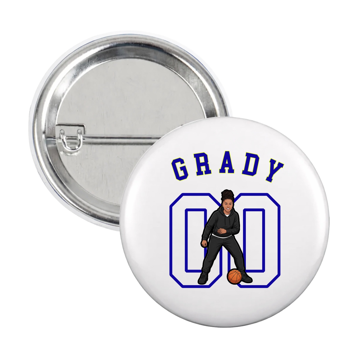 Game Day Button — Shirsey Arch in White