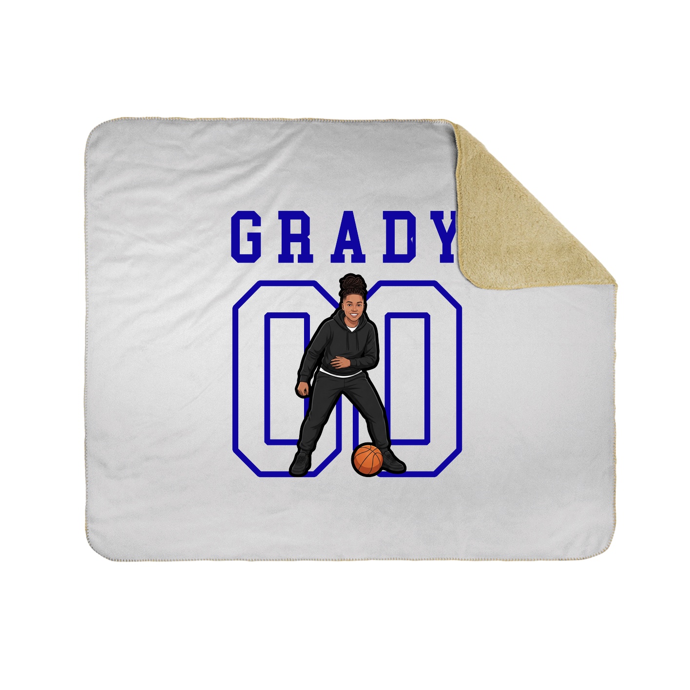 Throw Blanket — Shirsey in White