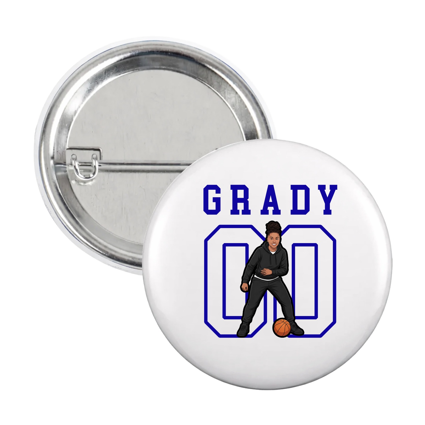 Game Day Button — Shirsey in White