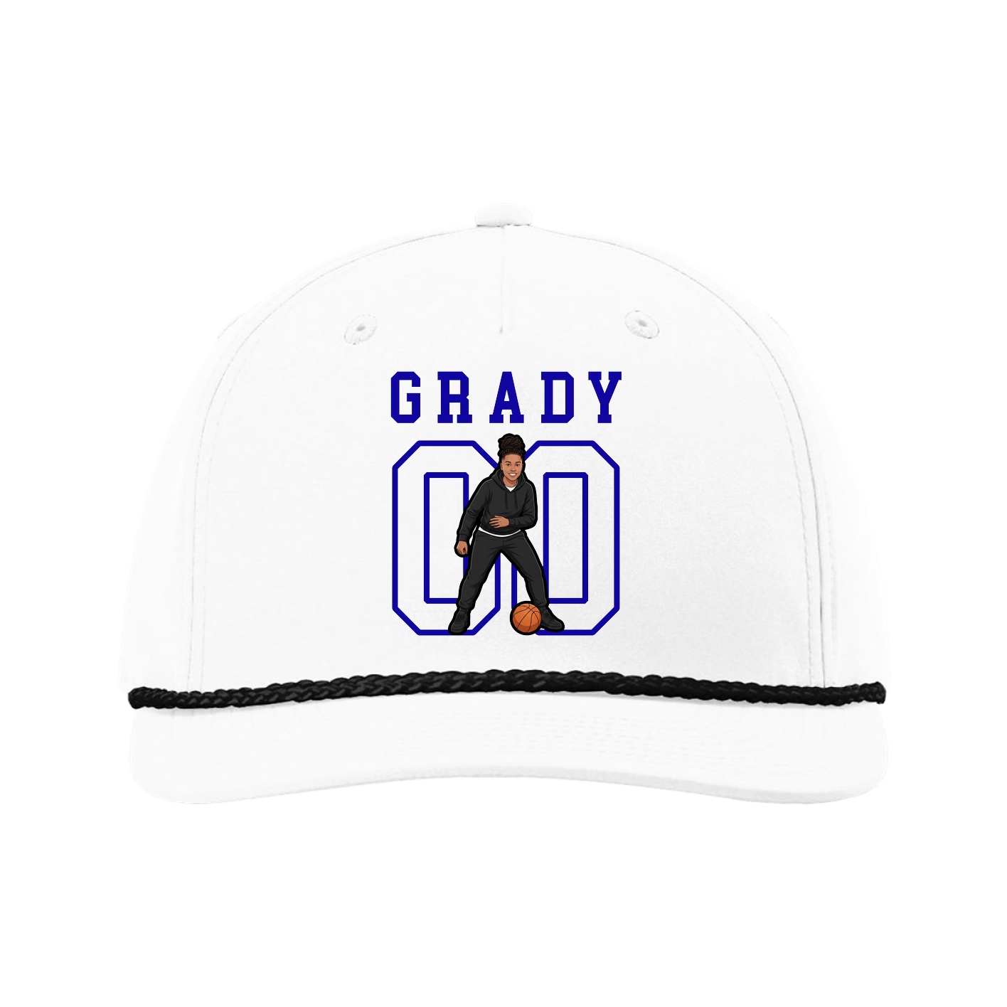 Five-Panel Classic Rope Cap — Shirsey in White