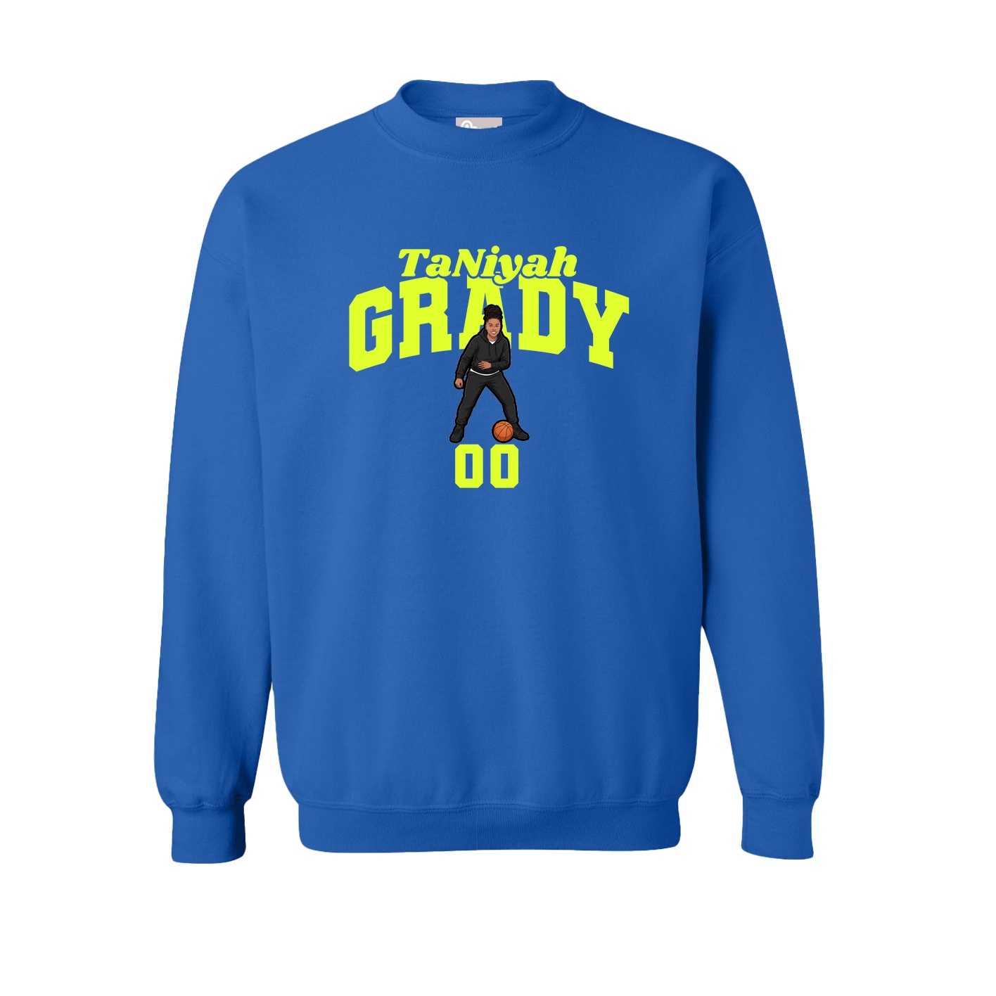Fleece Crew — Signature Arch in Royal