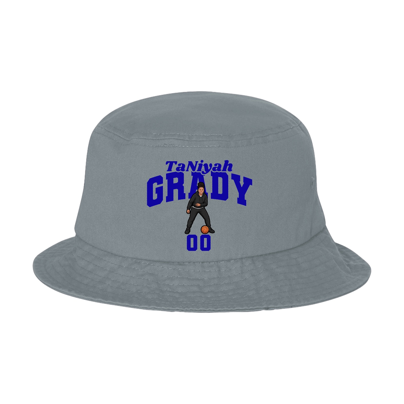 Bucket Cap — Signature Arch in Grey