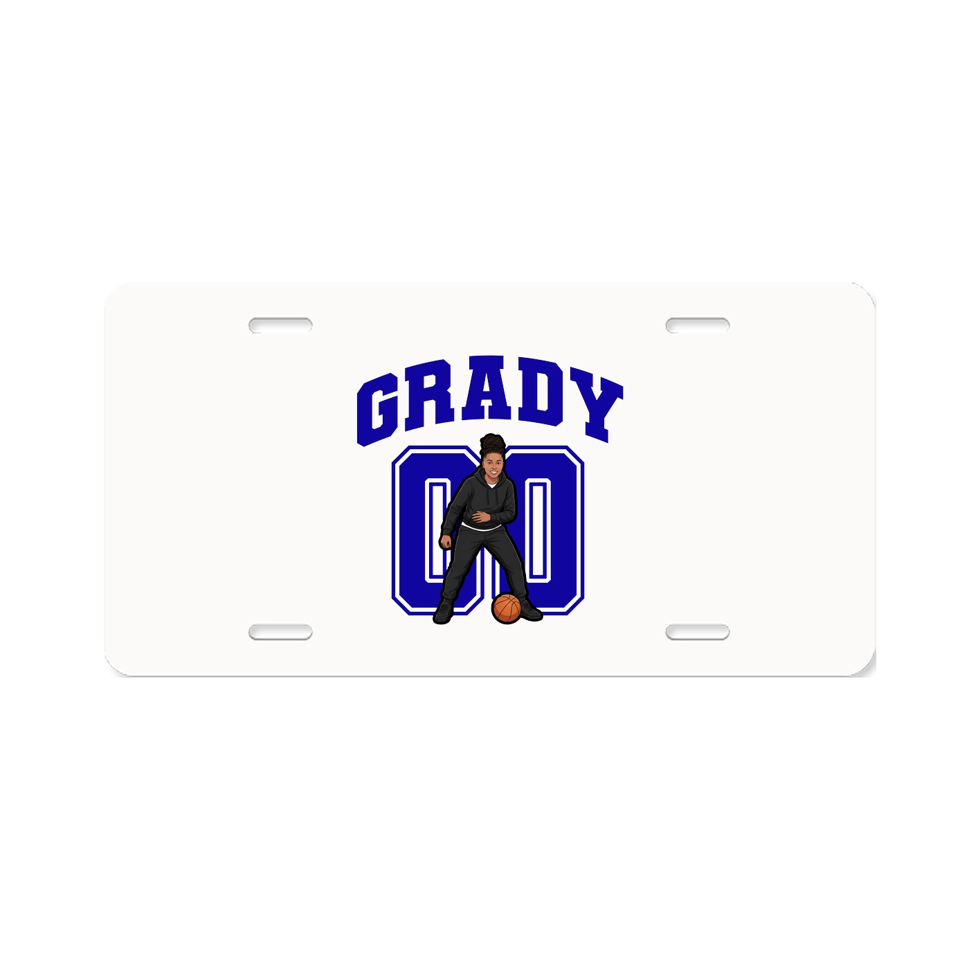 License Plate — Number in Classic
