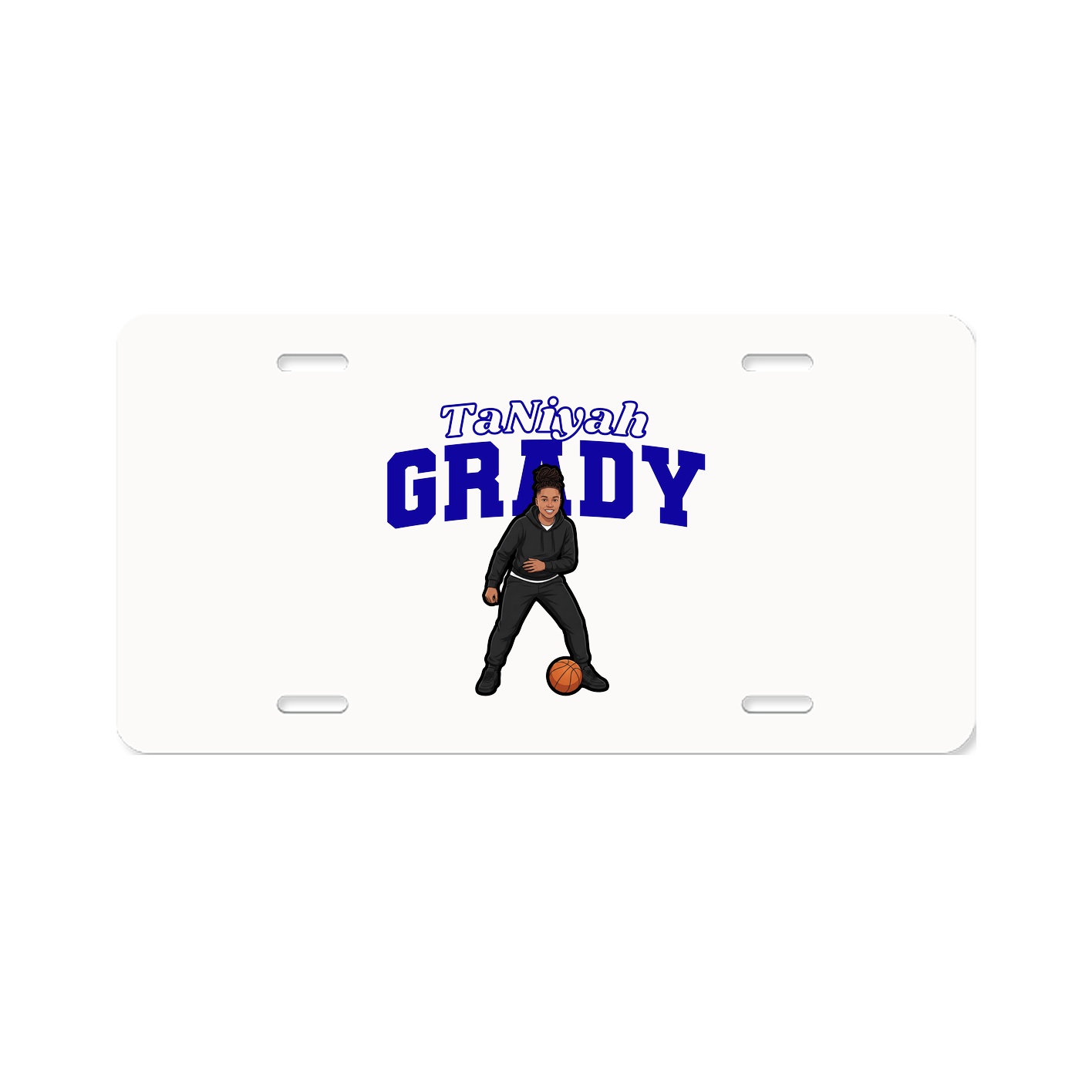 License Plate — Name Arch in Classic