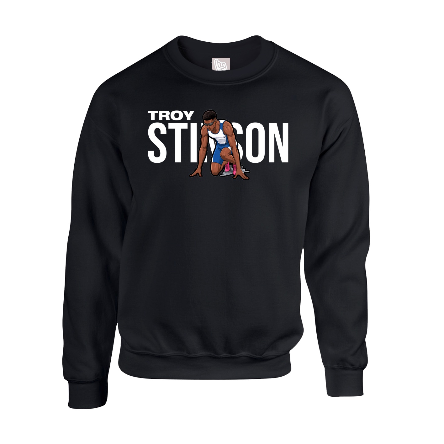 Fleece Crew — Player Name in Black