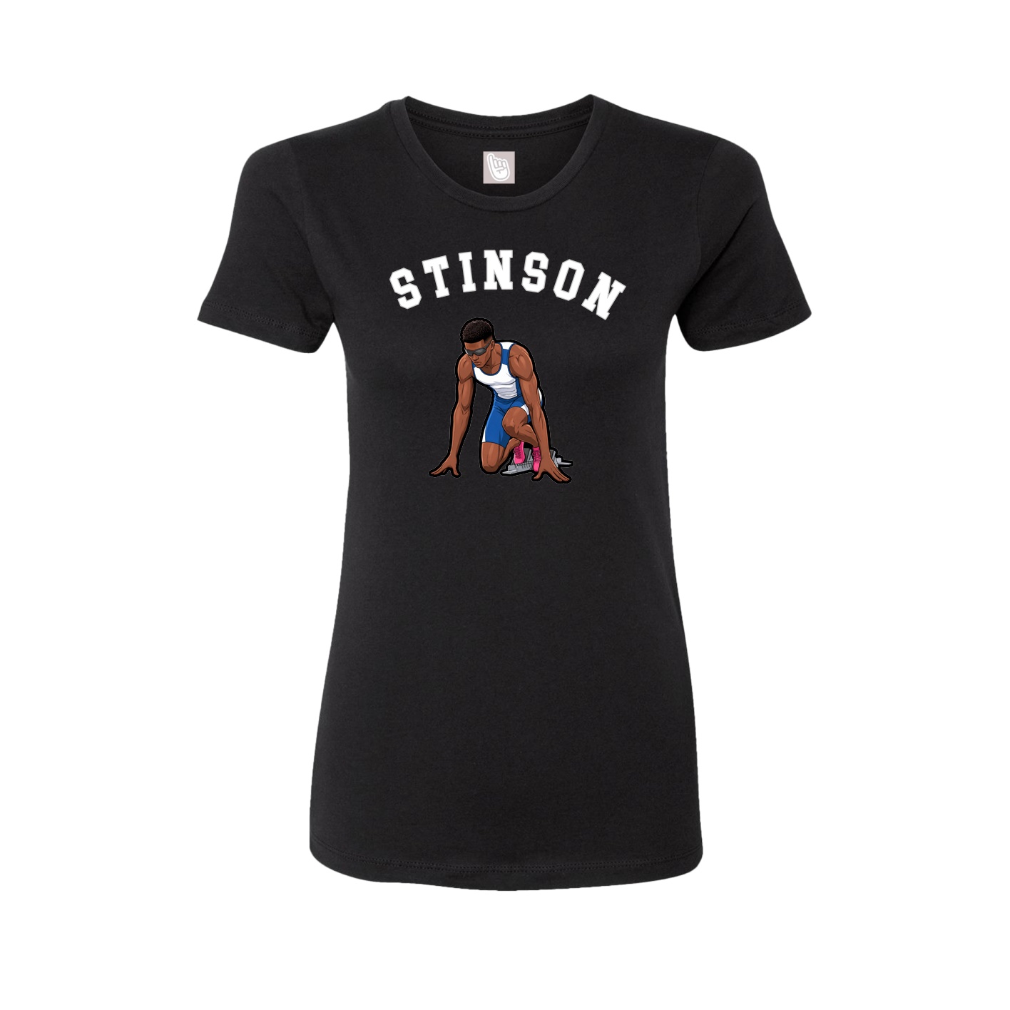 Fitted Women's Tee — Shirsey Arch in Black