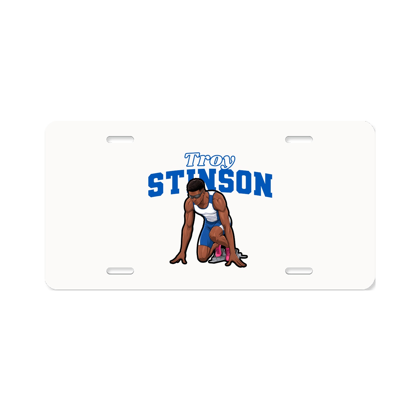 License Plate — Name Arch in Classic