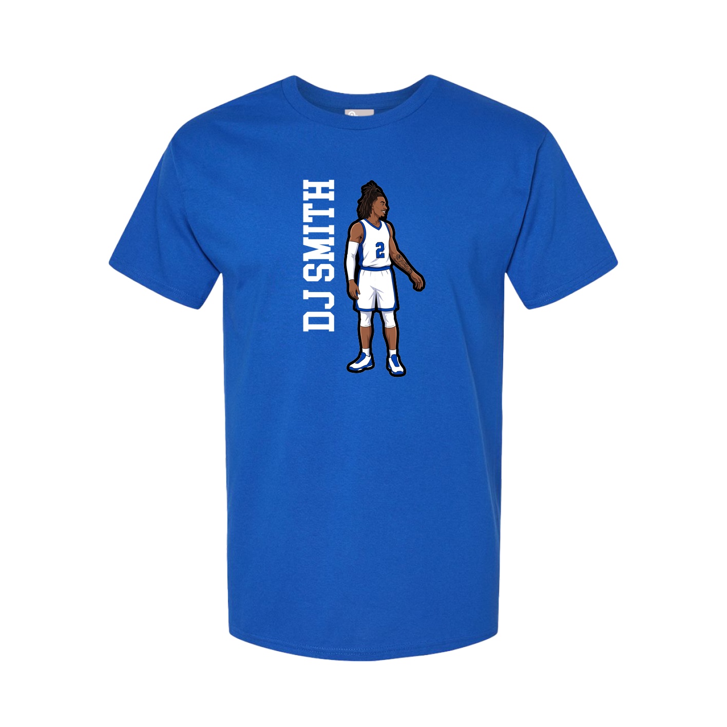Tee — Name Vertical in Royal