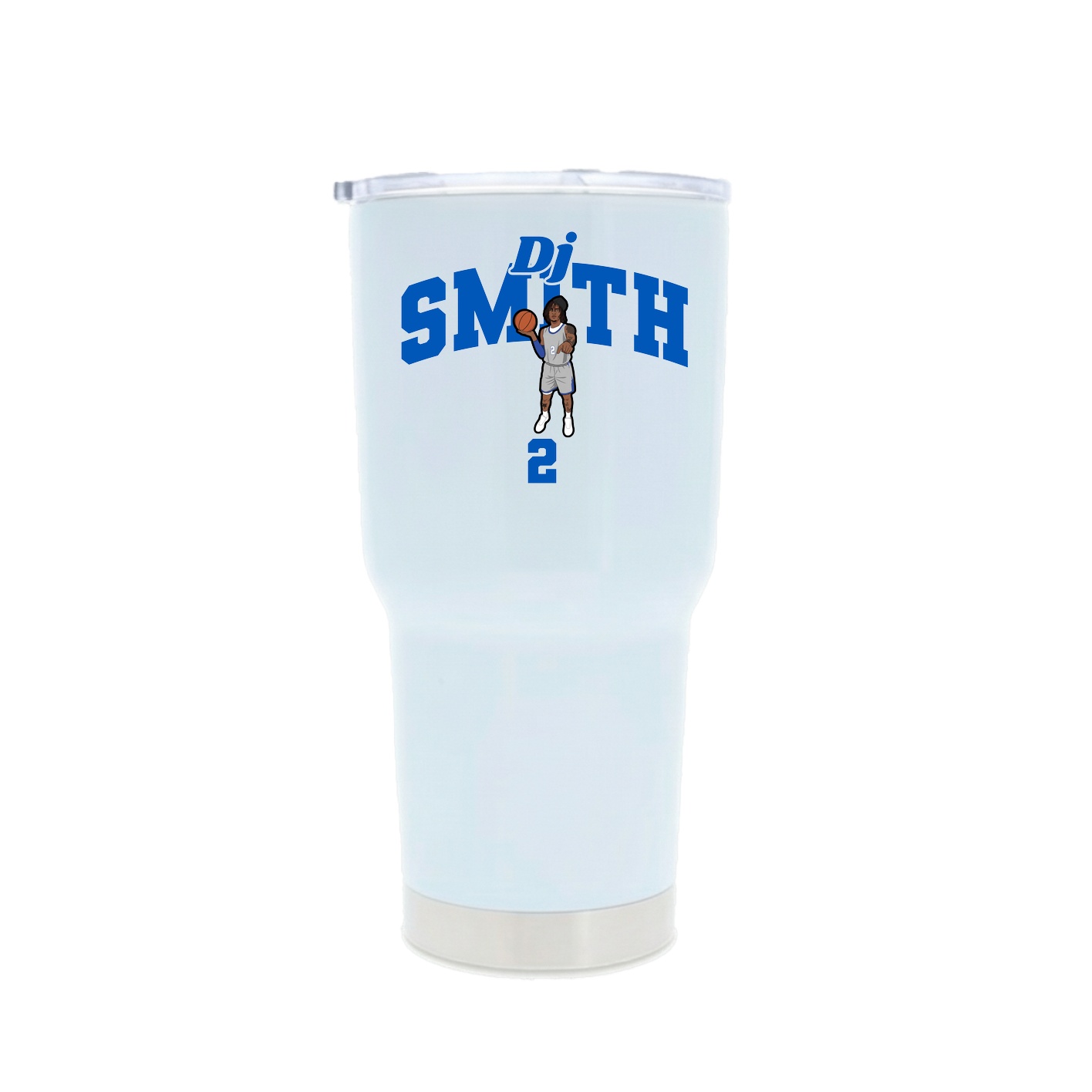 30oz Stainless Steel Tumbler — Signature Arch in White