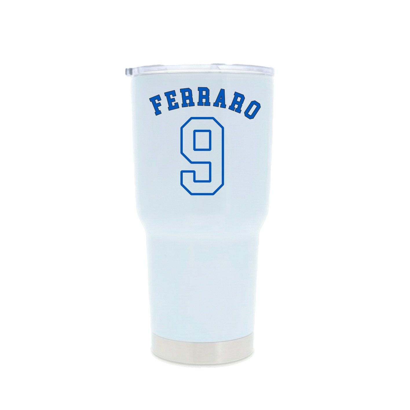30oz Stainless Steel Tumbler — Shirsey Arch in White