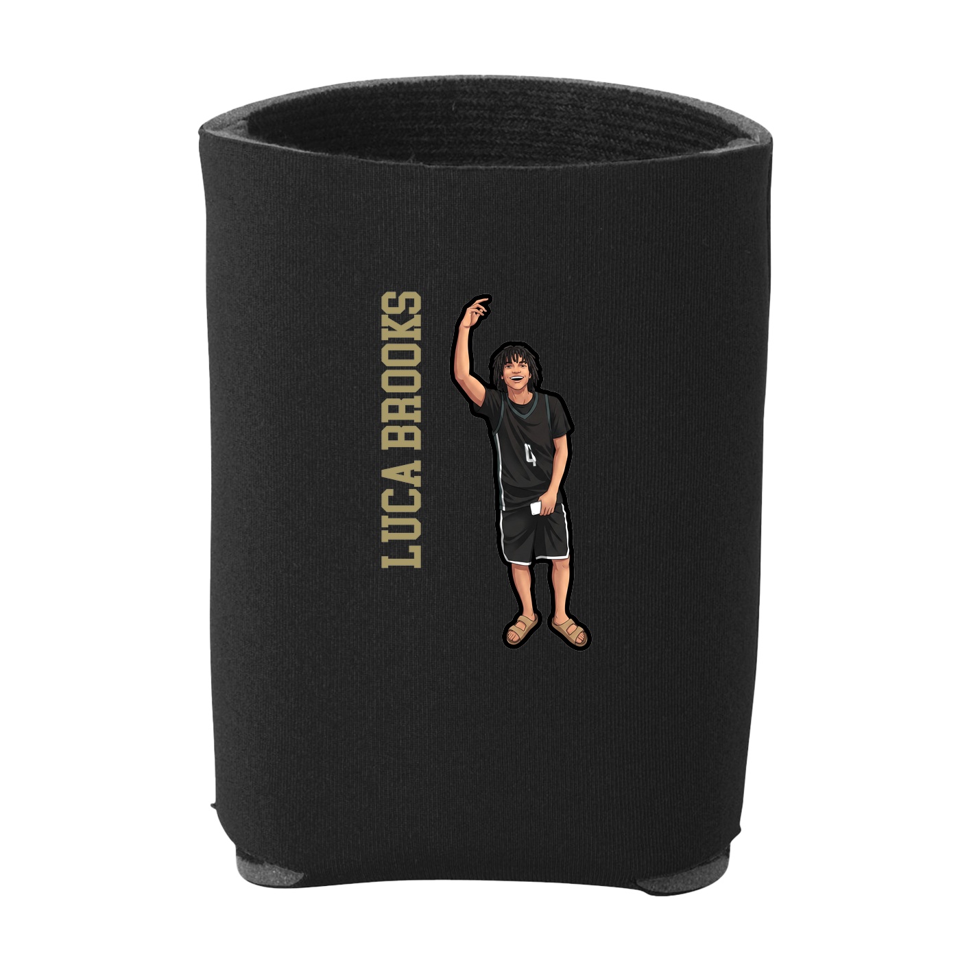 Can Holder — Name Vertical in Black