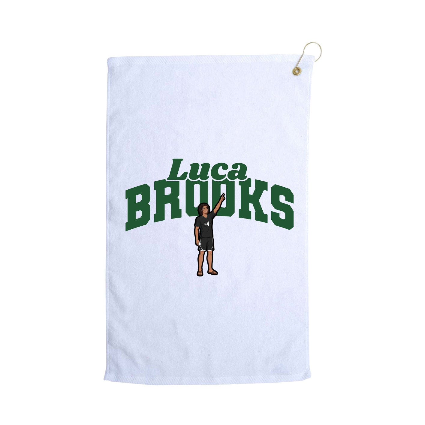 Golf Towel — Signature Arch in White