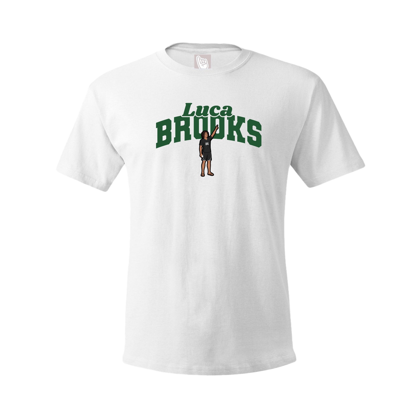 Youth Tee — Signature Arch in White