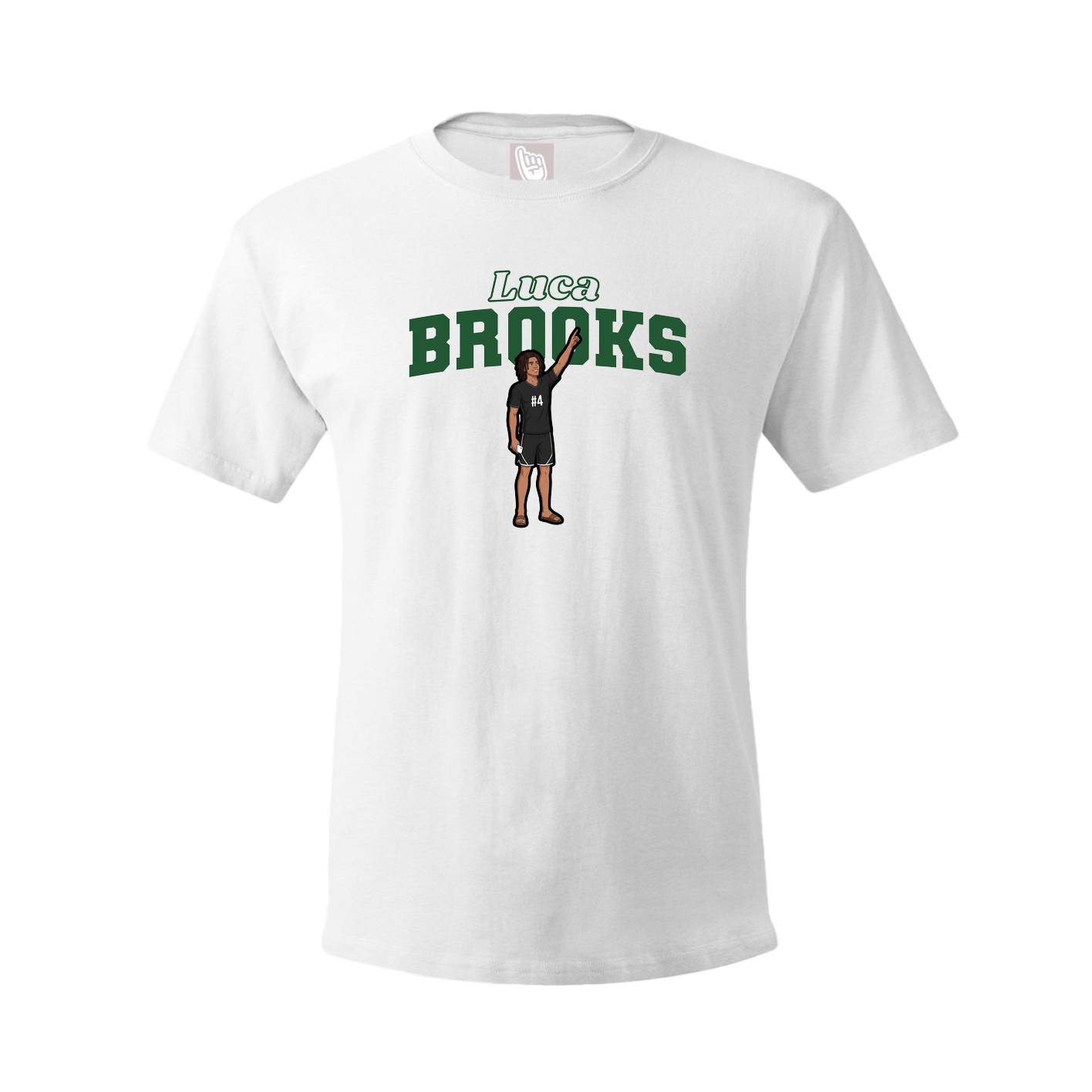 Tee — Name Arch in White