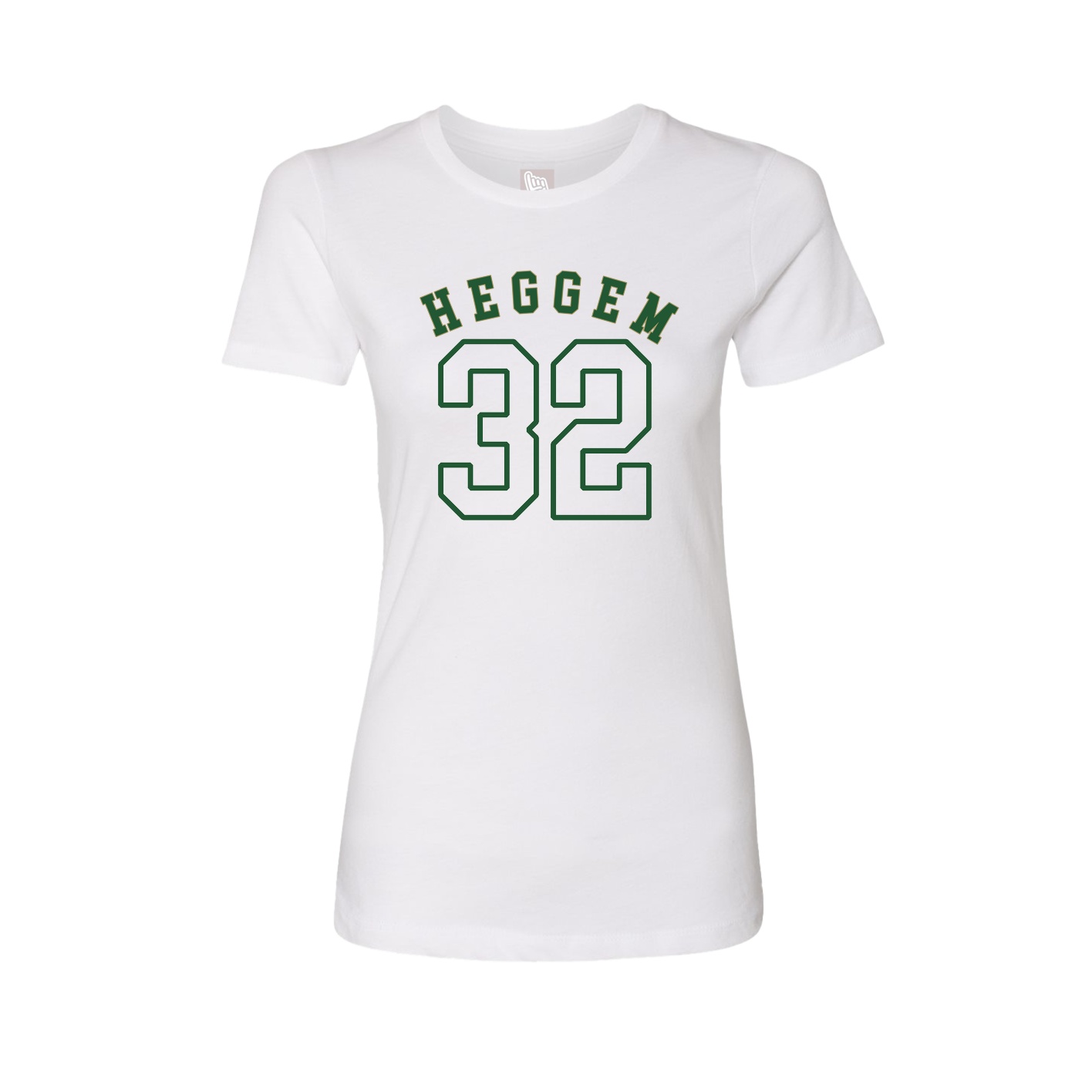 Fitted Women's Tee — Shirsey Arch in White