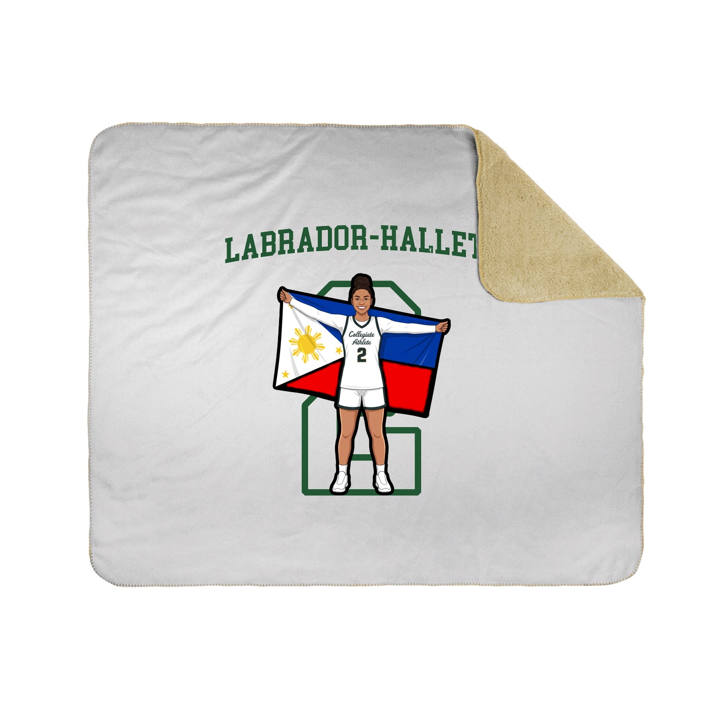 Throw Blanket — Shirsey in White