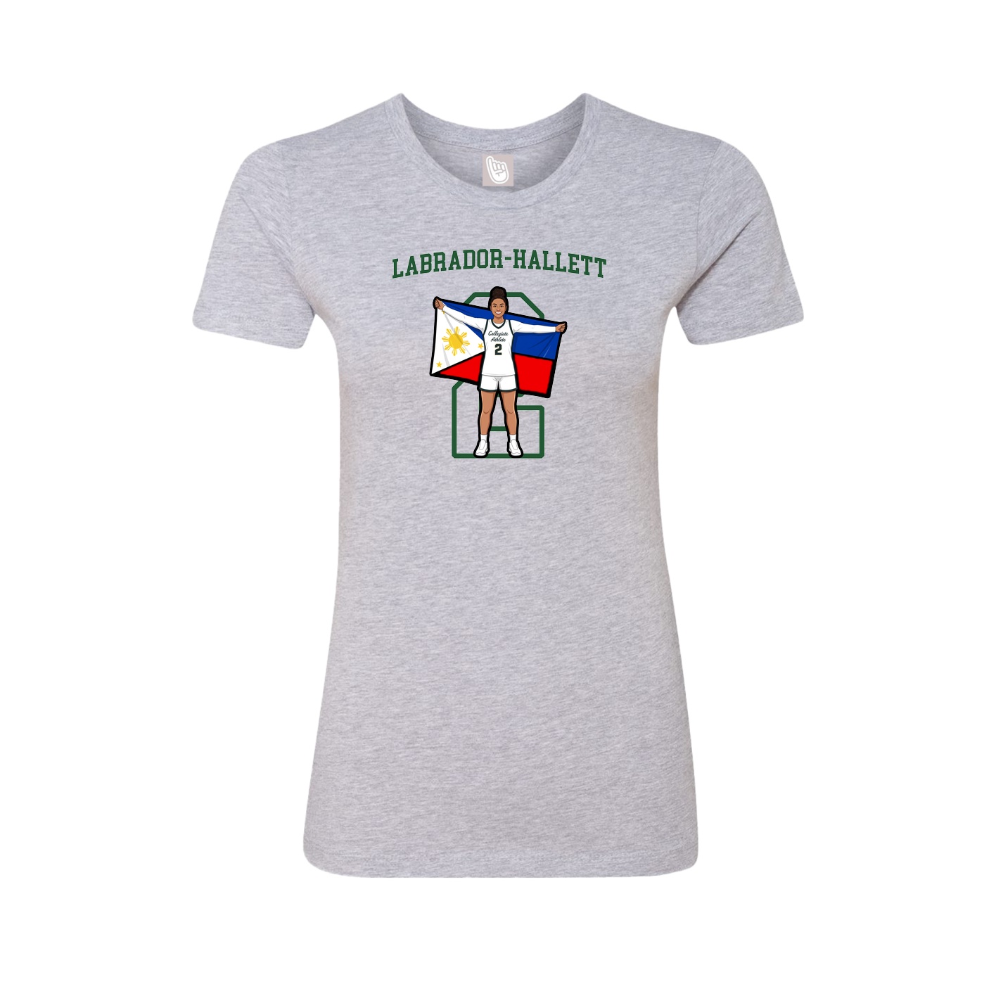 Fitted Women's Tee — Shirsey in Grey
