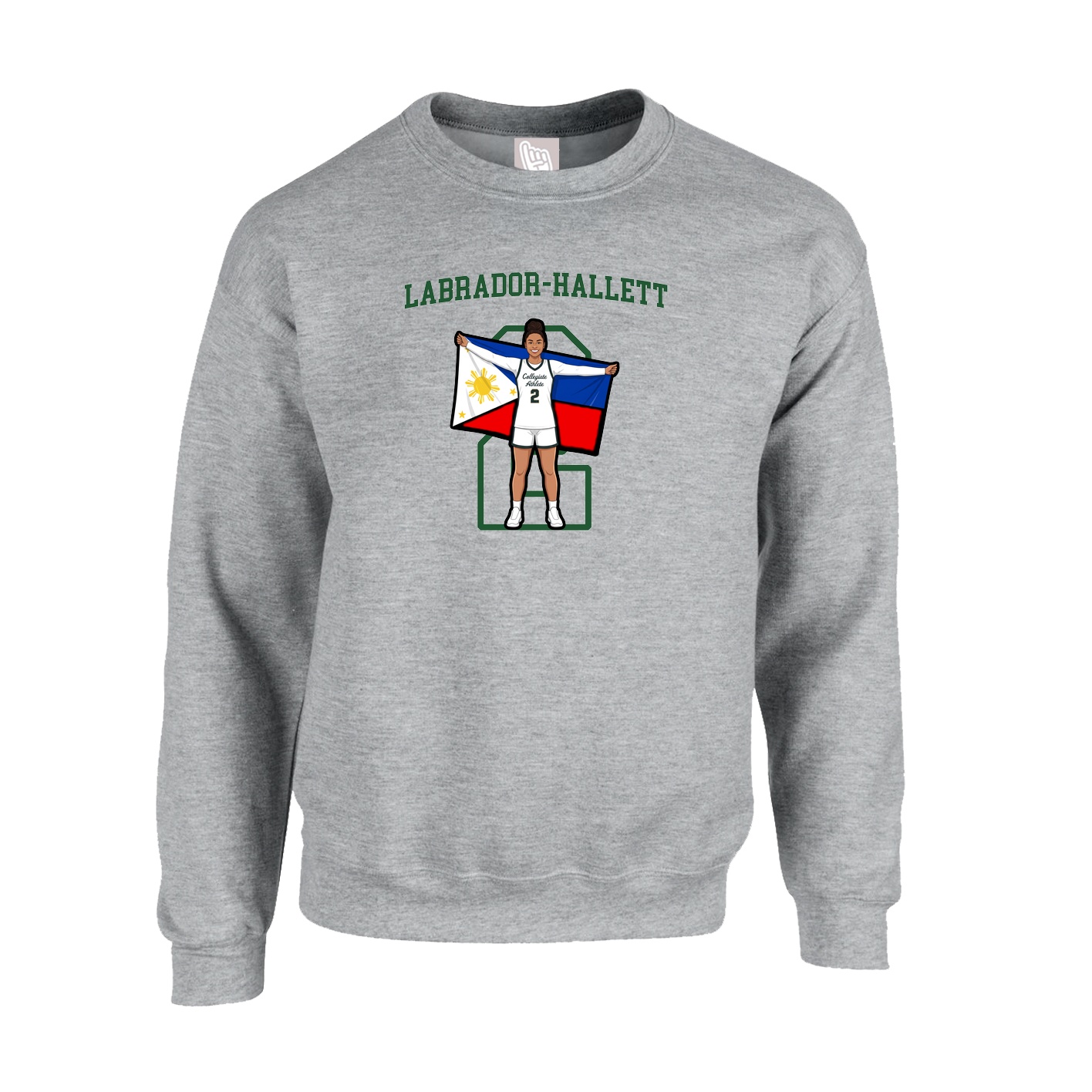 Fleece Crew — Shirsey in Grey
