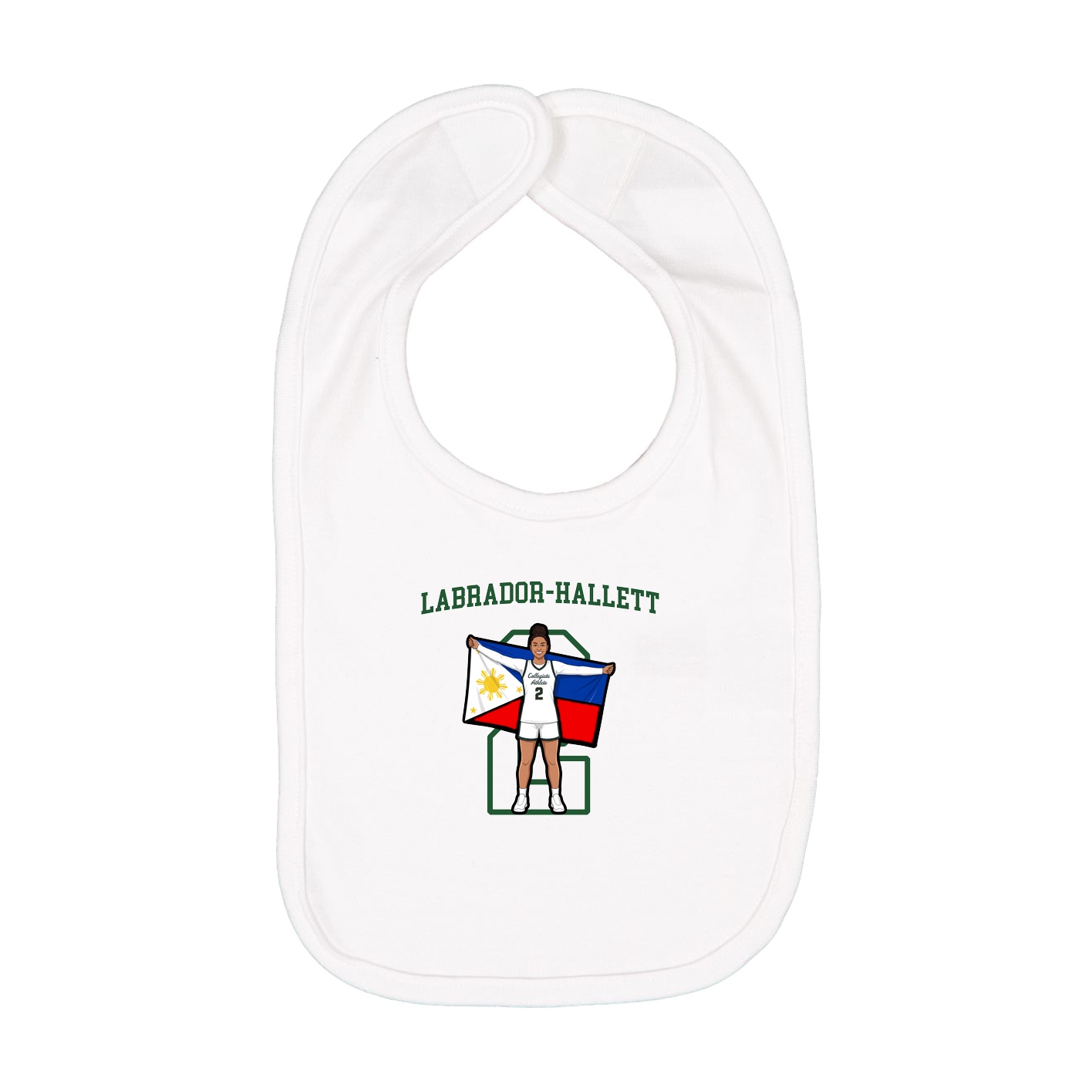 Infant Bib — Shirsey in White