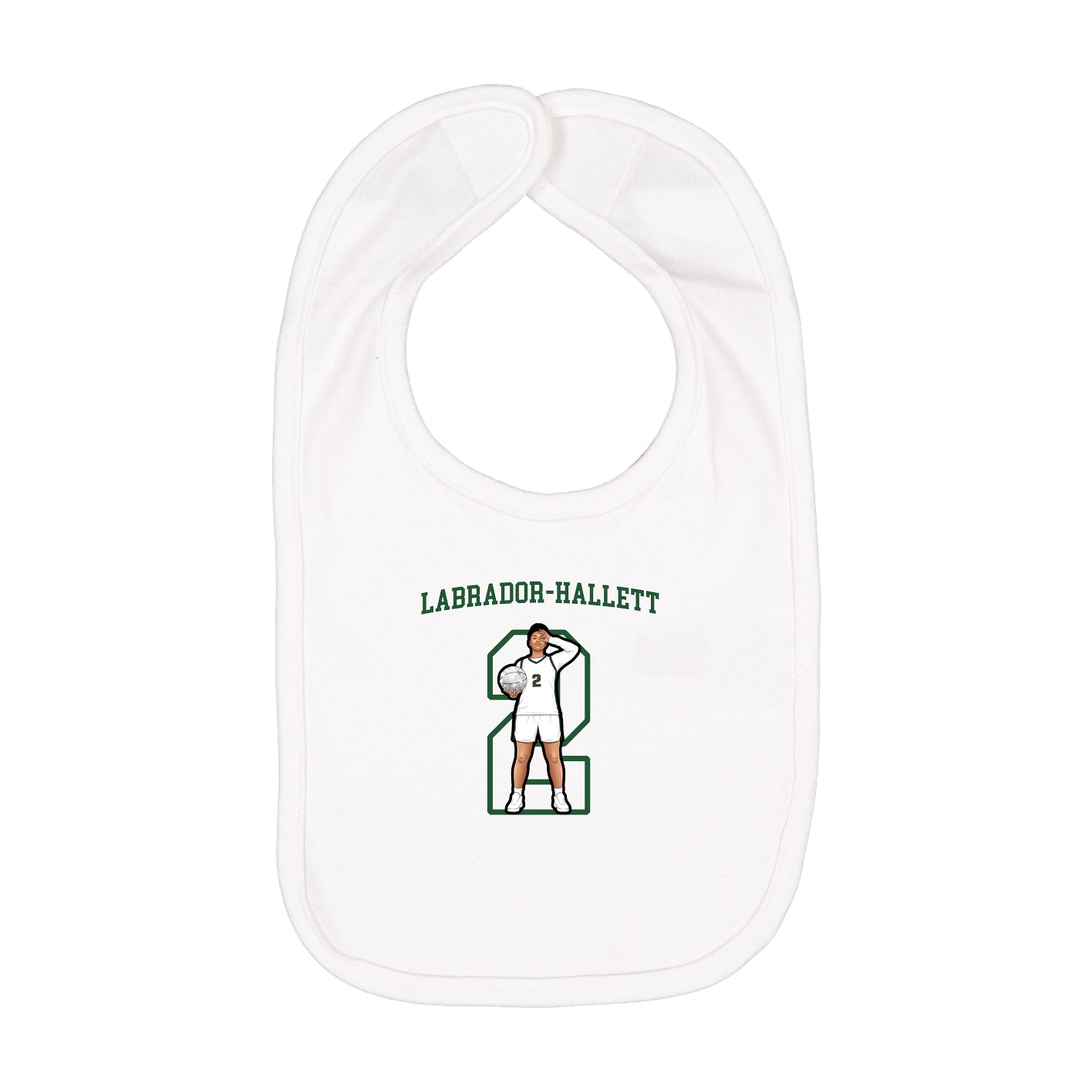 Infant Bib — Shirsey in White