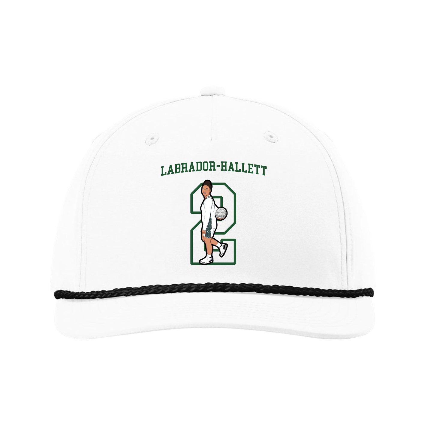 Five-Panel Classic Rope Cap — Shirsey in White